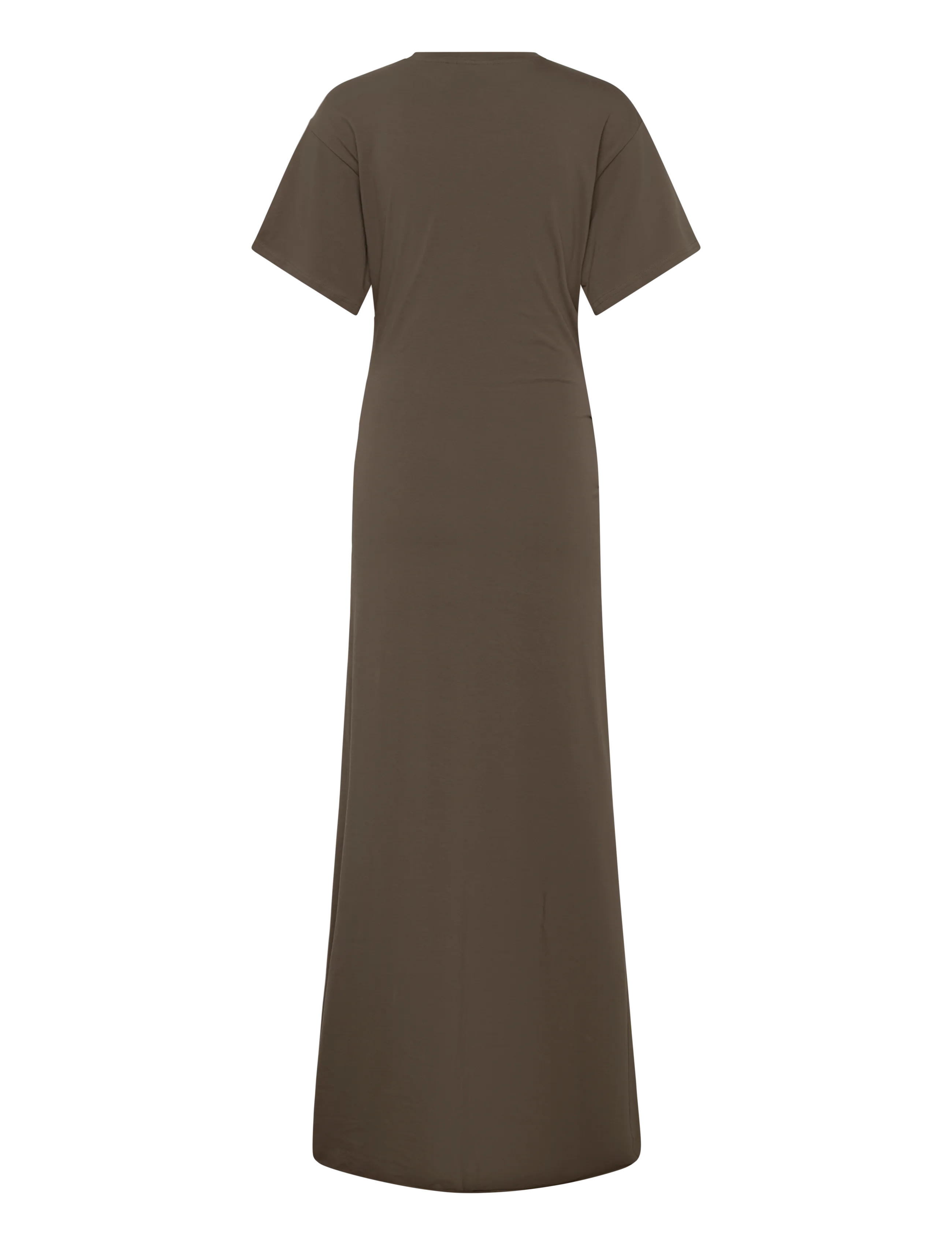 Weekday - Gathered Short-Sleeved Maxi Dress - maxi kjoler - dark grey - 1