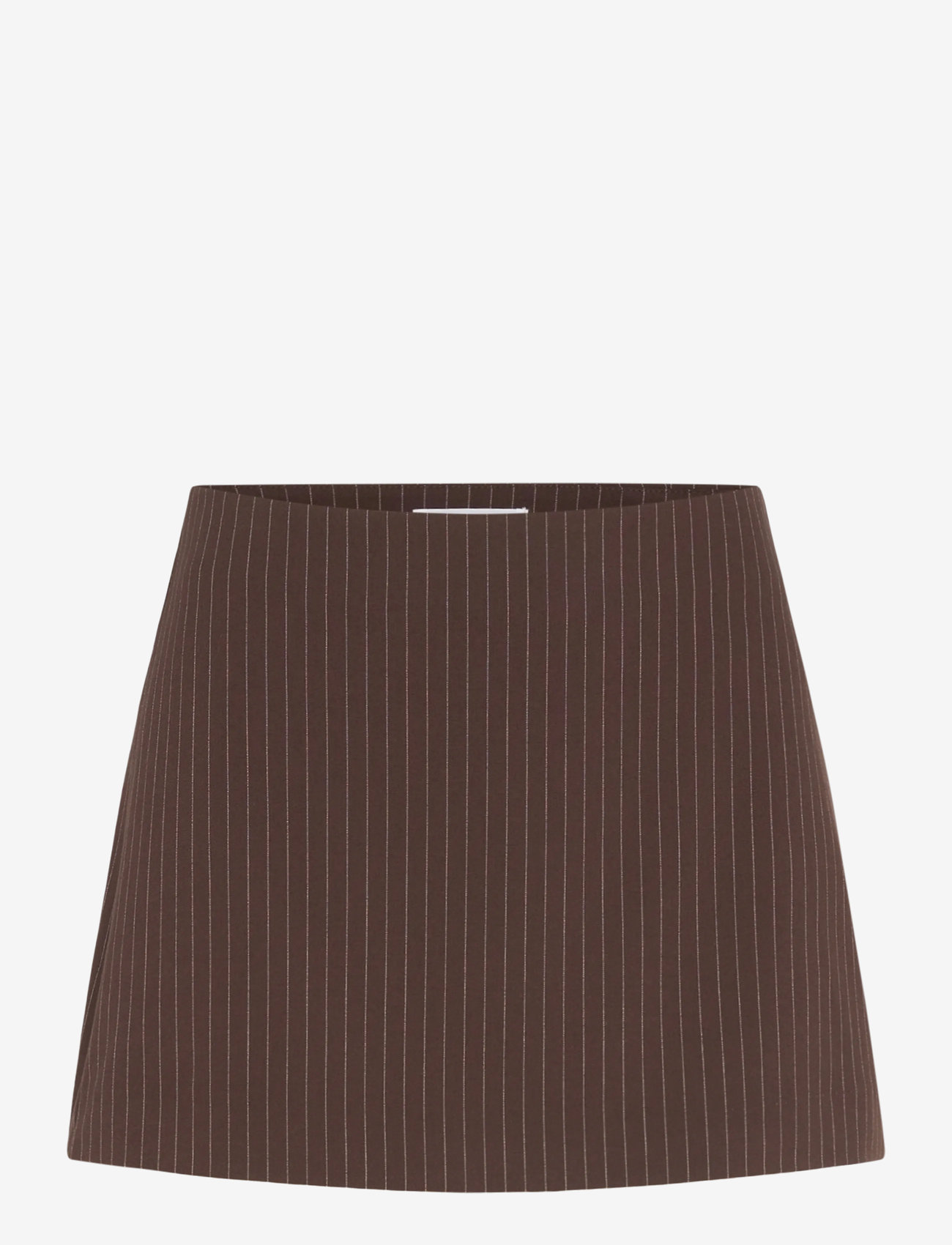 Weekday - Mini Skirt - korte nederdele - dark brown pinstripe - 0