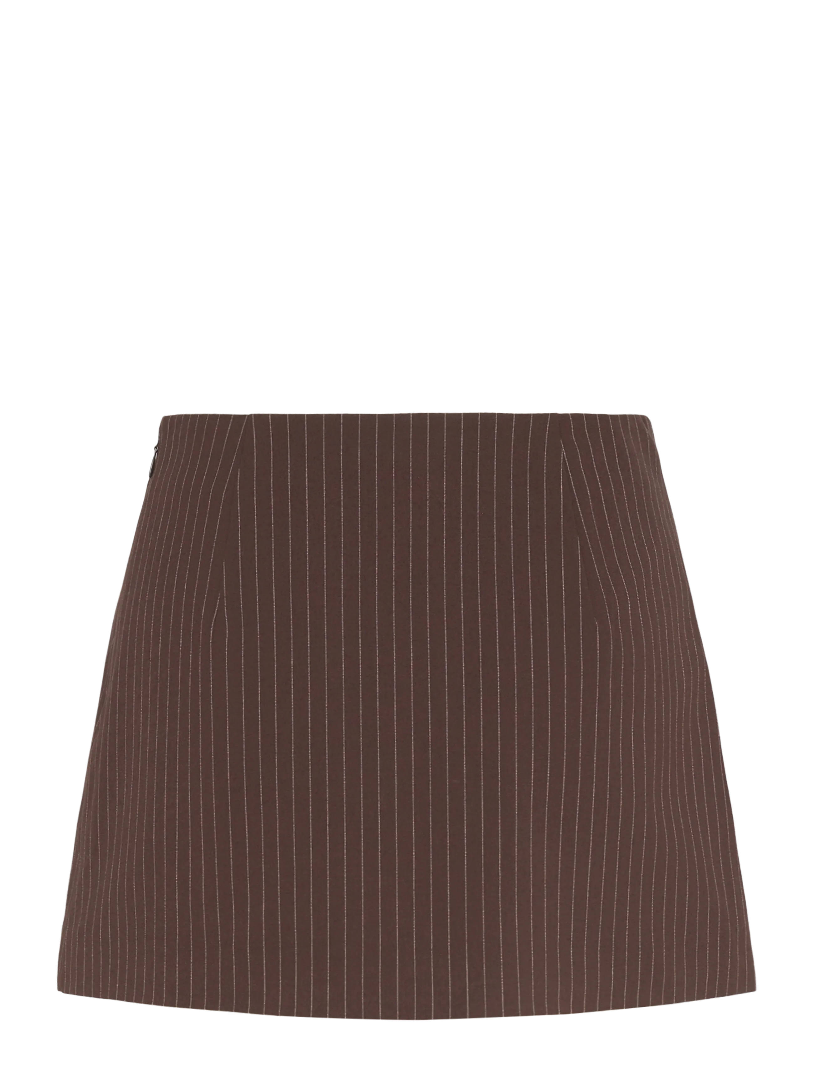 Weekday - Mini Skirt - kurze röcke - dark brown pinstripe - 1