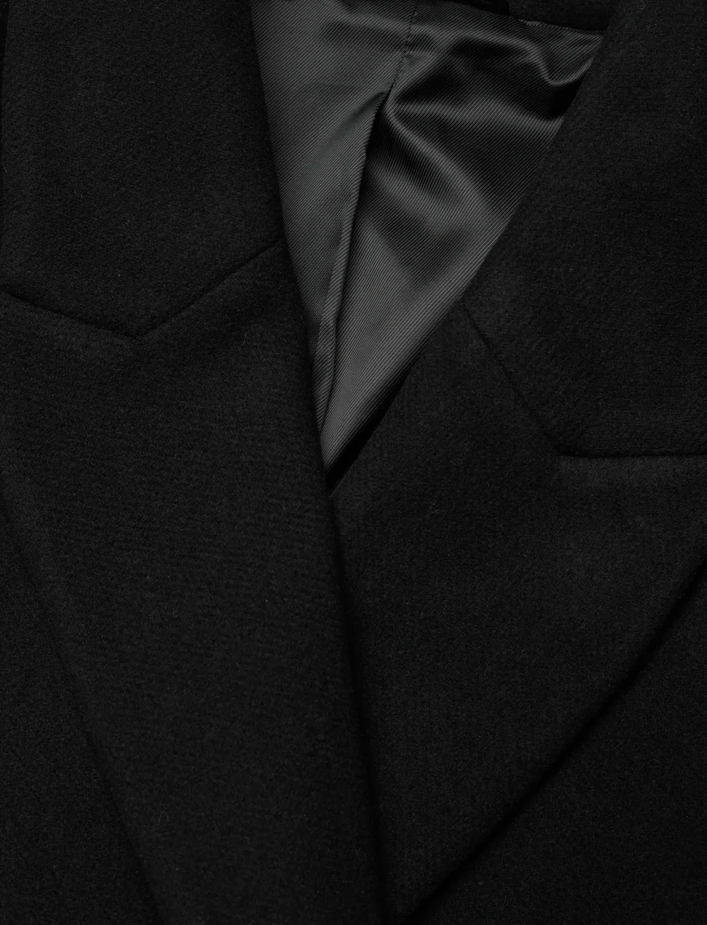 Weekday - Oversized Knee-Length Wool-Blend Coat - uldfrakker - black - 2