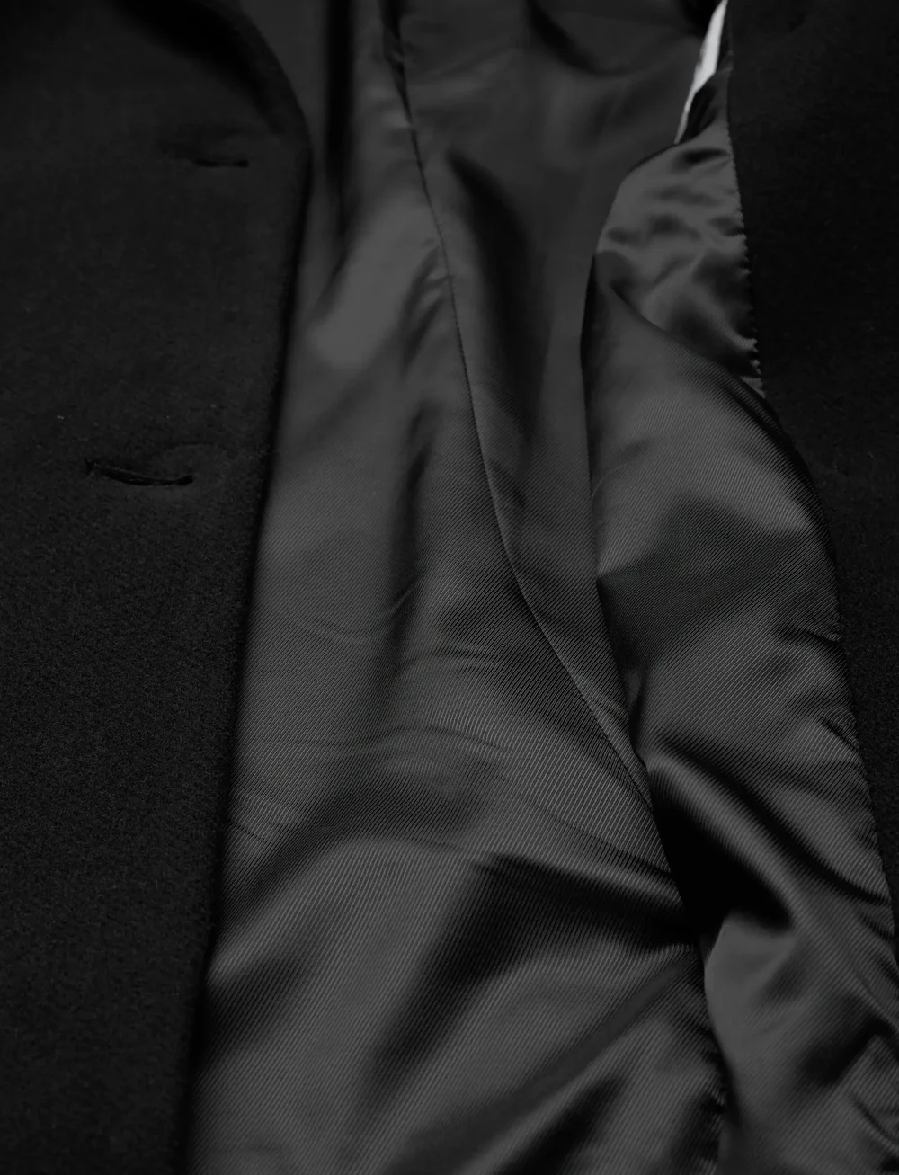 Weekday - Oversized Knee-Length Wool-Blend Coat - uldfrakker - black - 4