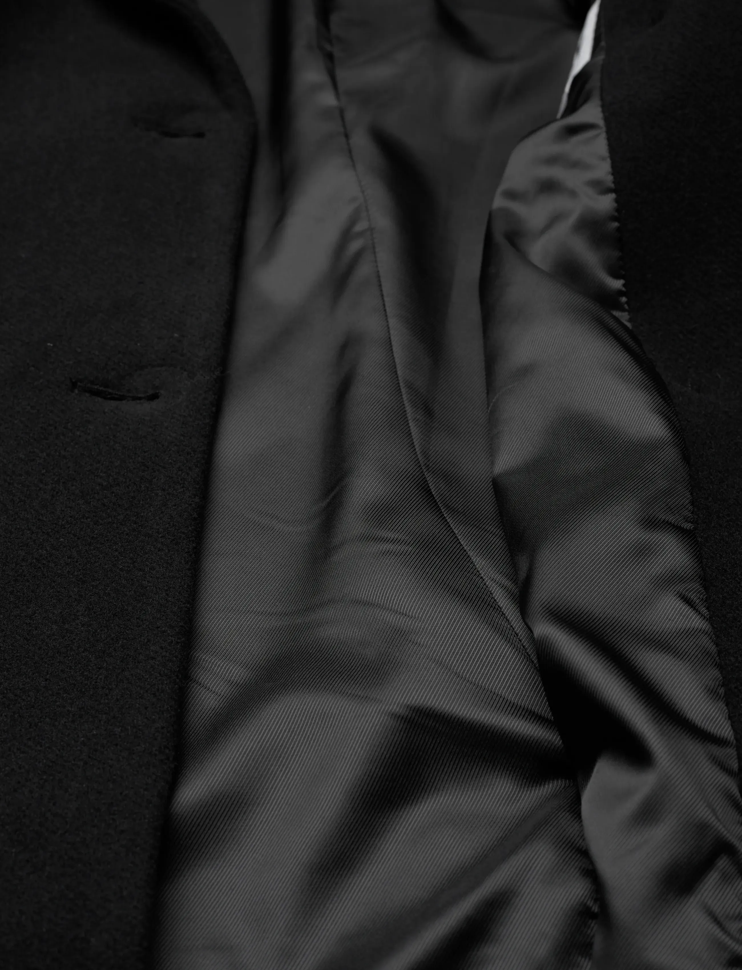 Weekday - Oversized Knee-Length Wool-Blend Coat - winterjacken - black - 4