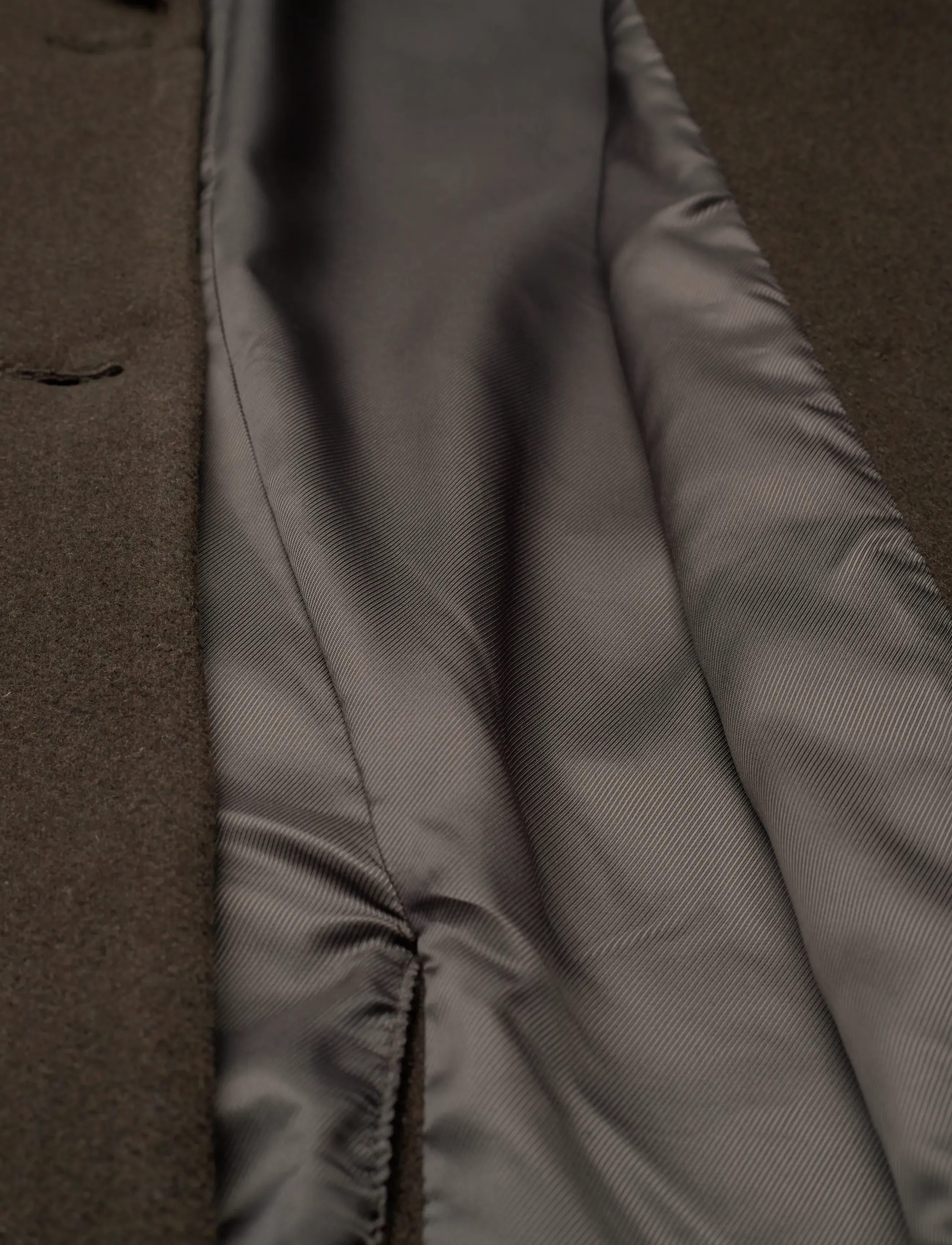 Weekday - Oversized Knee-Length Wool-Blend Coat - talvejoped - khaki green - 4
