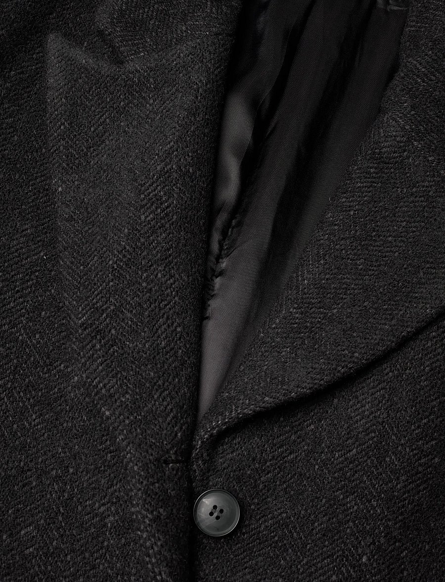 Weekday - Oversized Wool Blend Coat - winterjacken - black herringbone - 2