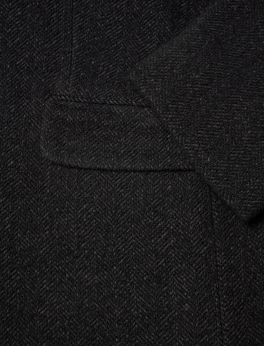 Weekday - Oversized Wool Blend Coat - winterjacken - black herringbone - 3