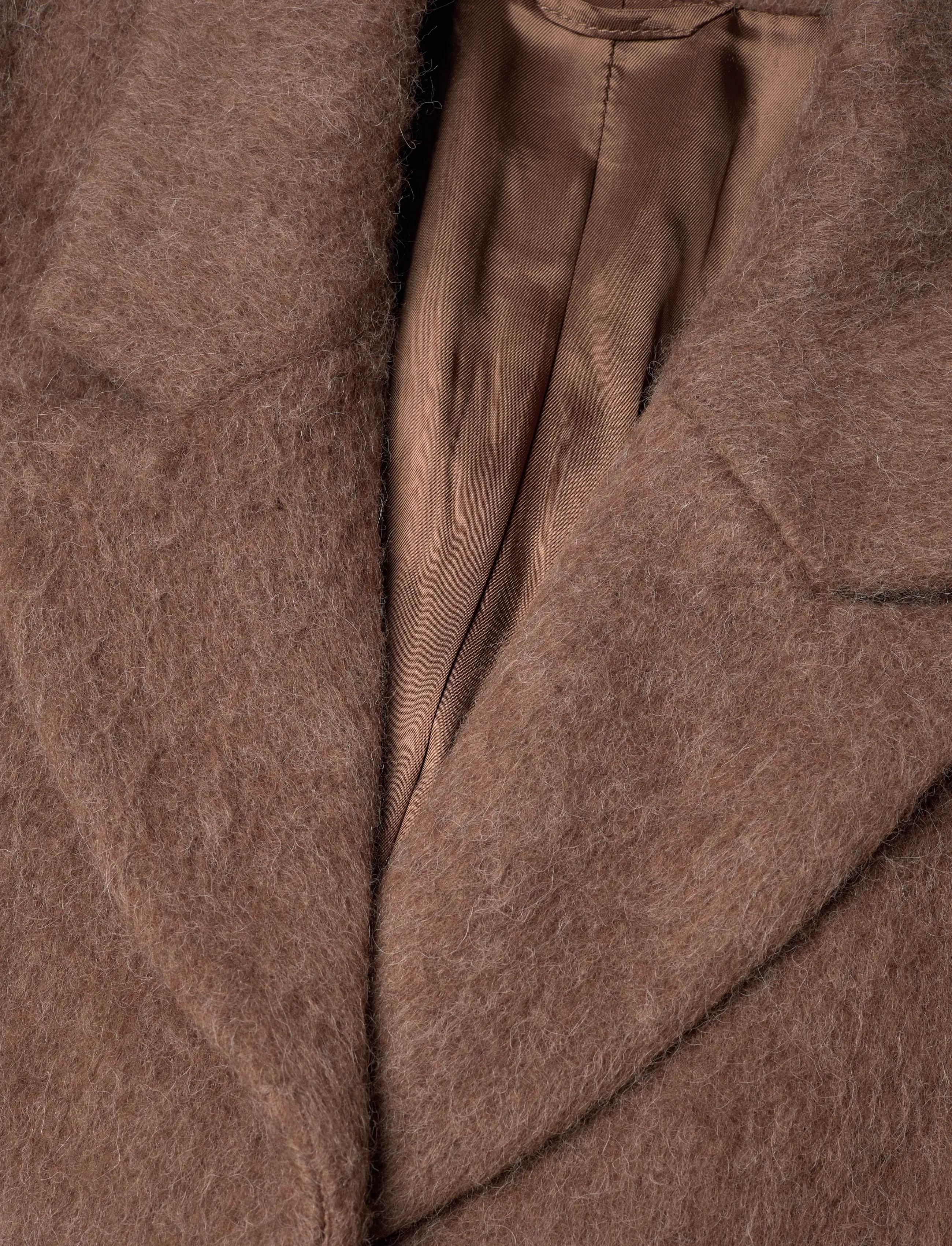 Weekday - Oversized Wool Blend Coat - uldfrakker - brown - 2