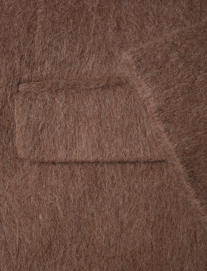 Weekday - Oversized Wool Blend Coat - ullkappor - brown - 3