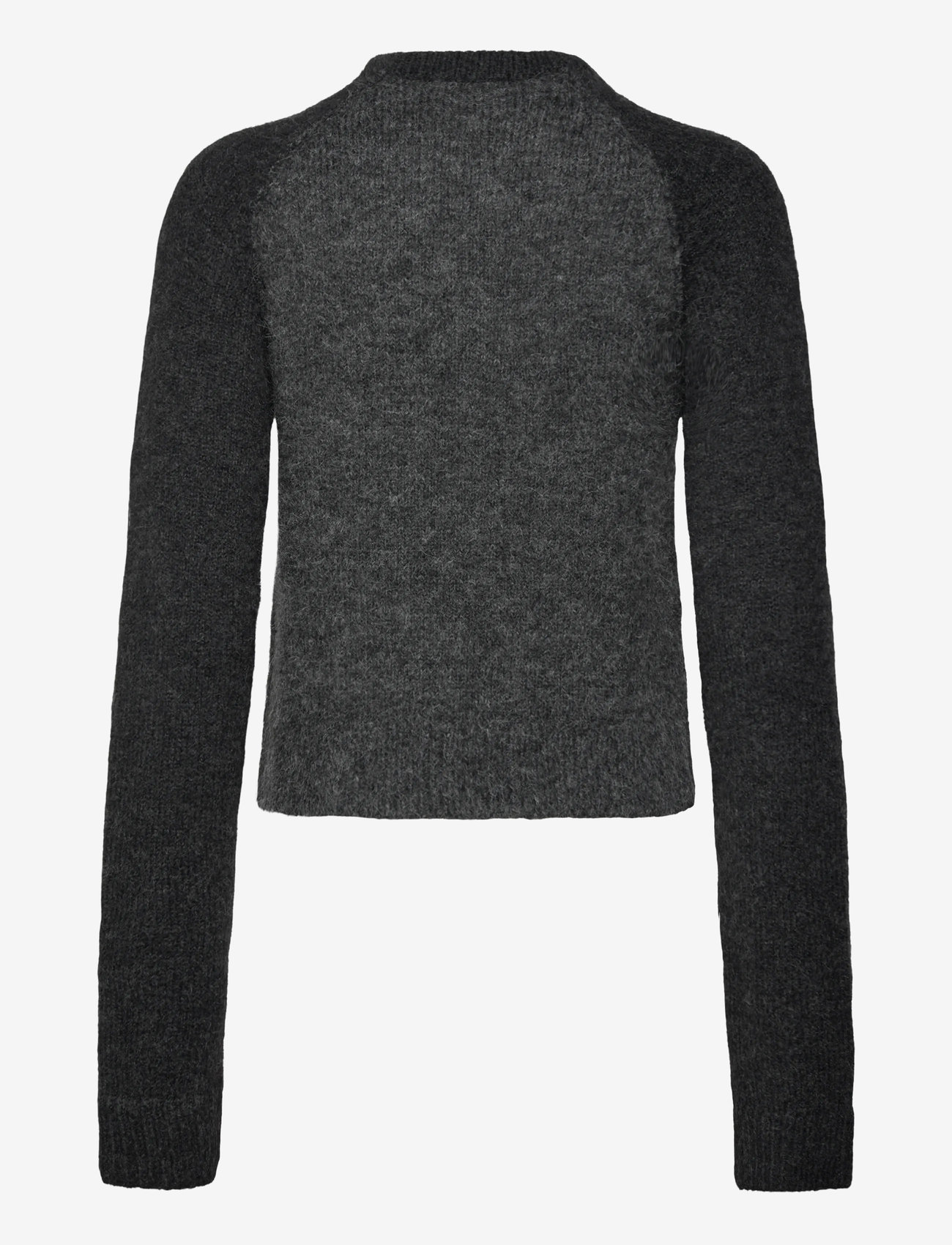 Weekday - Soft Slim Fit Buttoned Cardigan - kardiganid - grey melange dark - 1