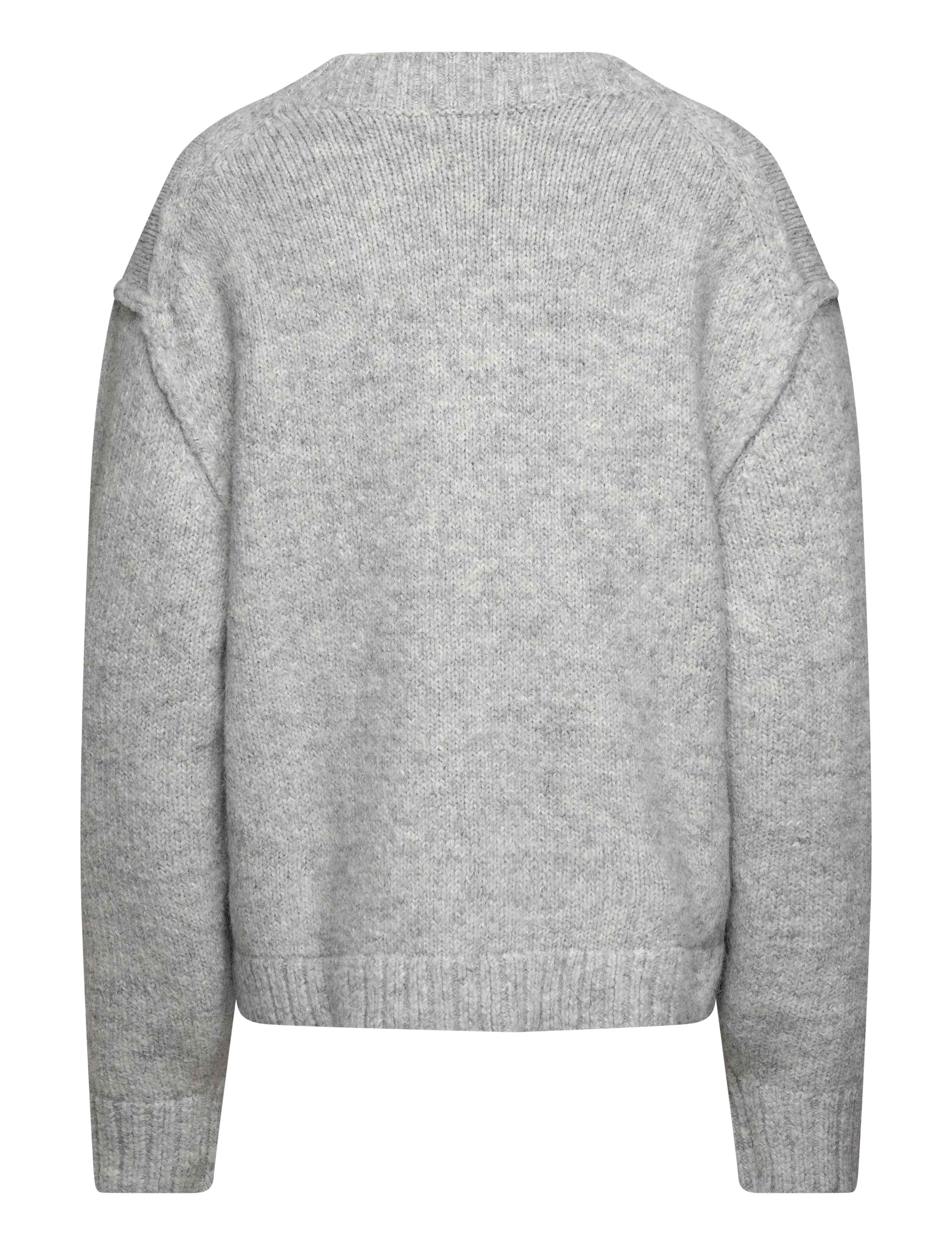 Loose Fit Knitted V-Neck Cardigan 2