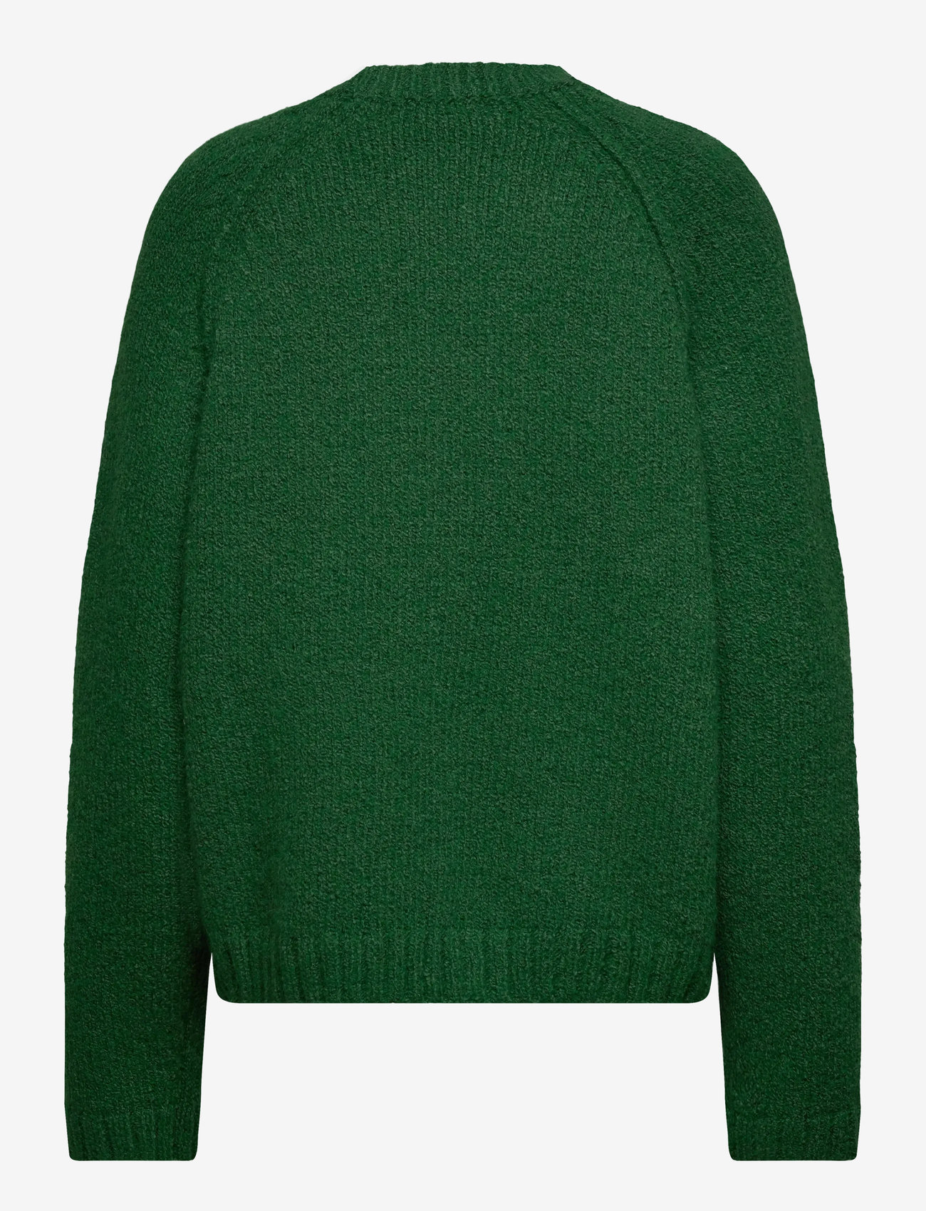 Weekday - Relaxed Knitted Sweater - sviitrid - green dark - 1
