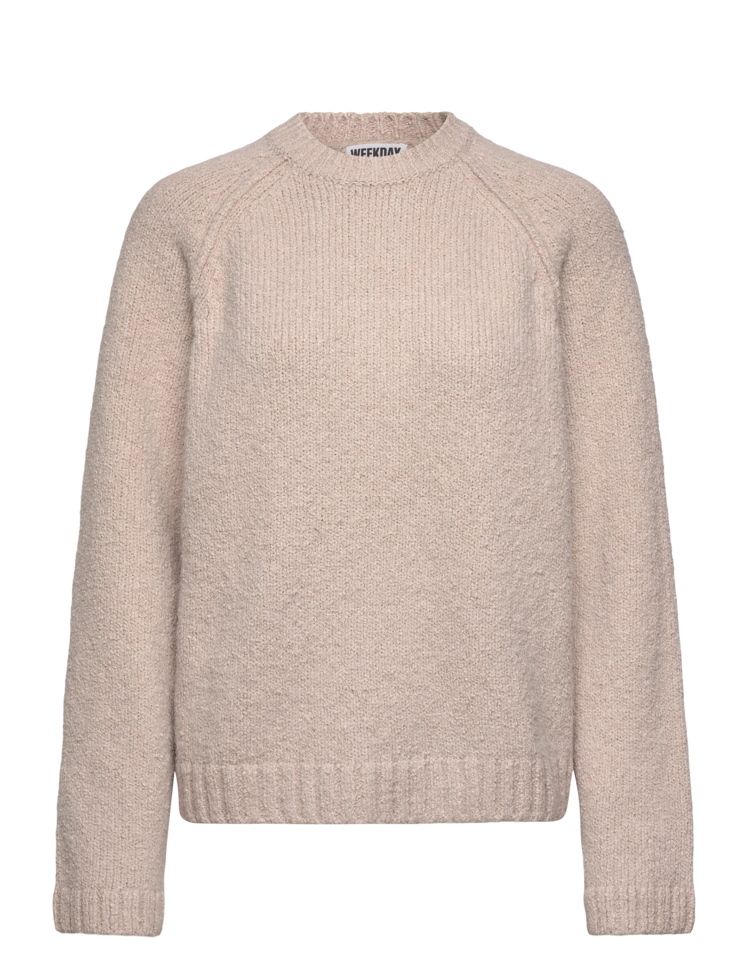 Weekday Relaxed Knitted Sweater, S, Knitwear, Rosa - Jumpers, Frauen