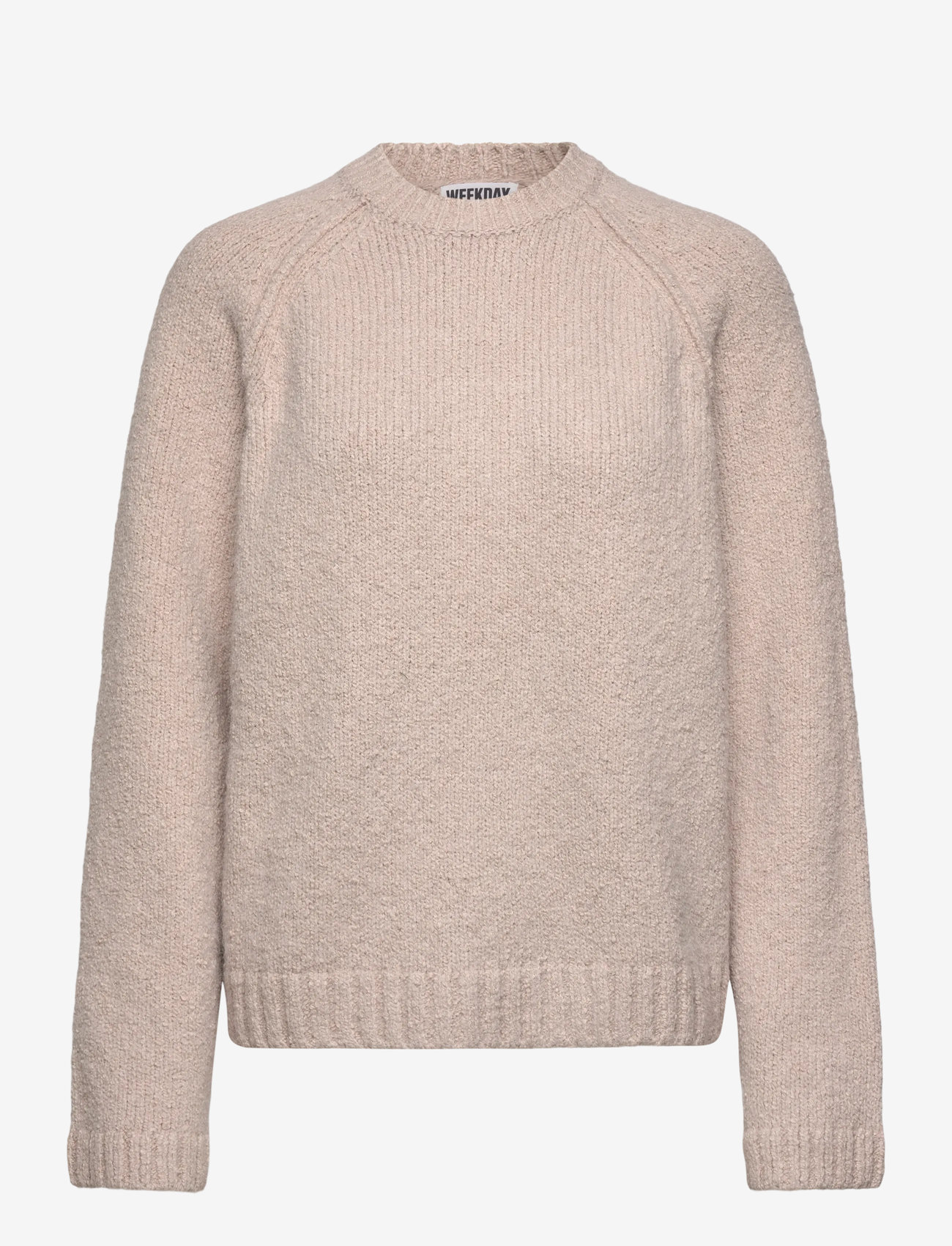 Weekday - Relaxed Knitted Sweater - pullover - light mole - 0