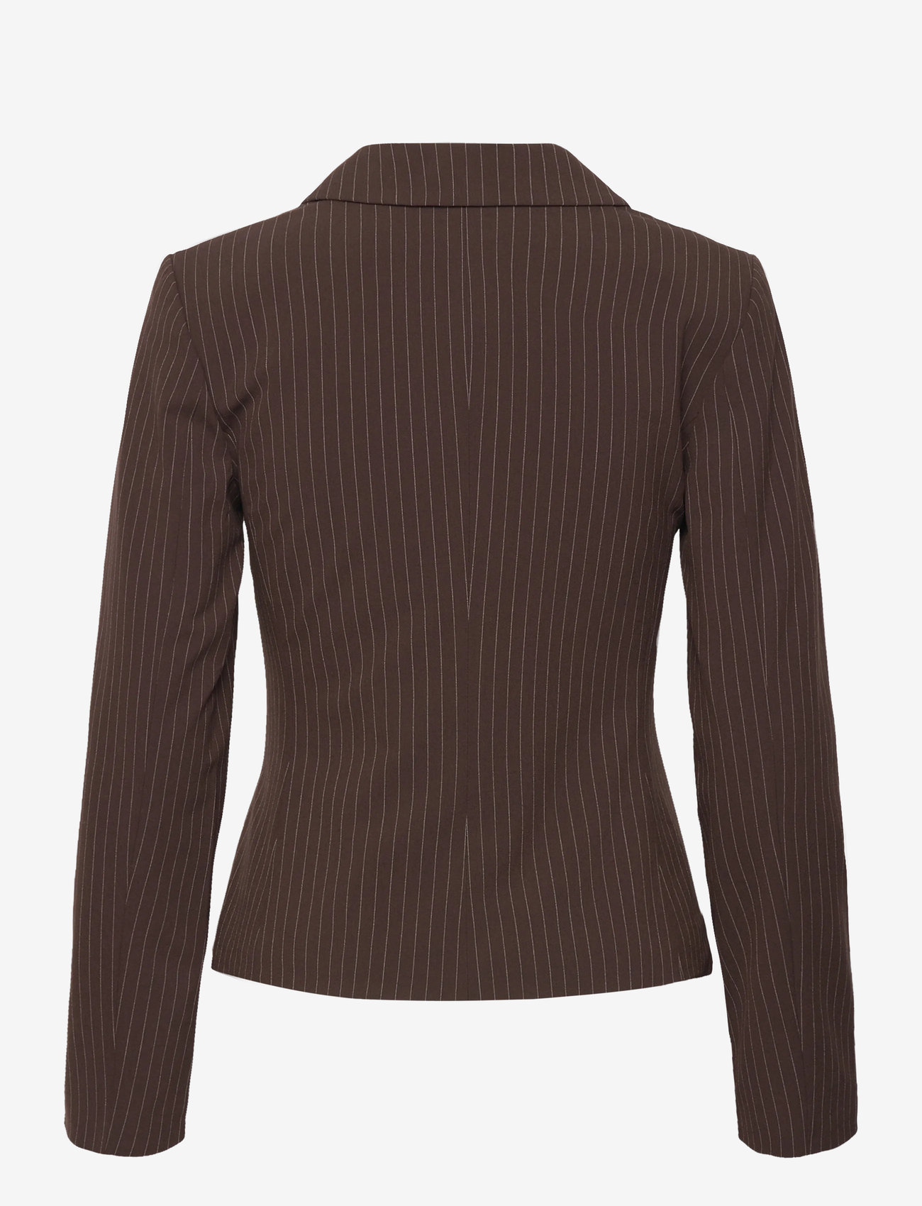 Weekday - Lean Blazer - dark brown pinstripe - 1