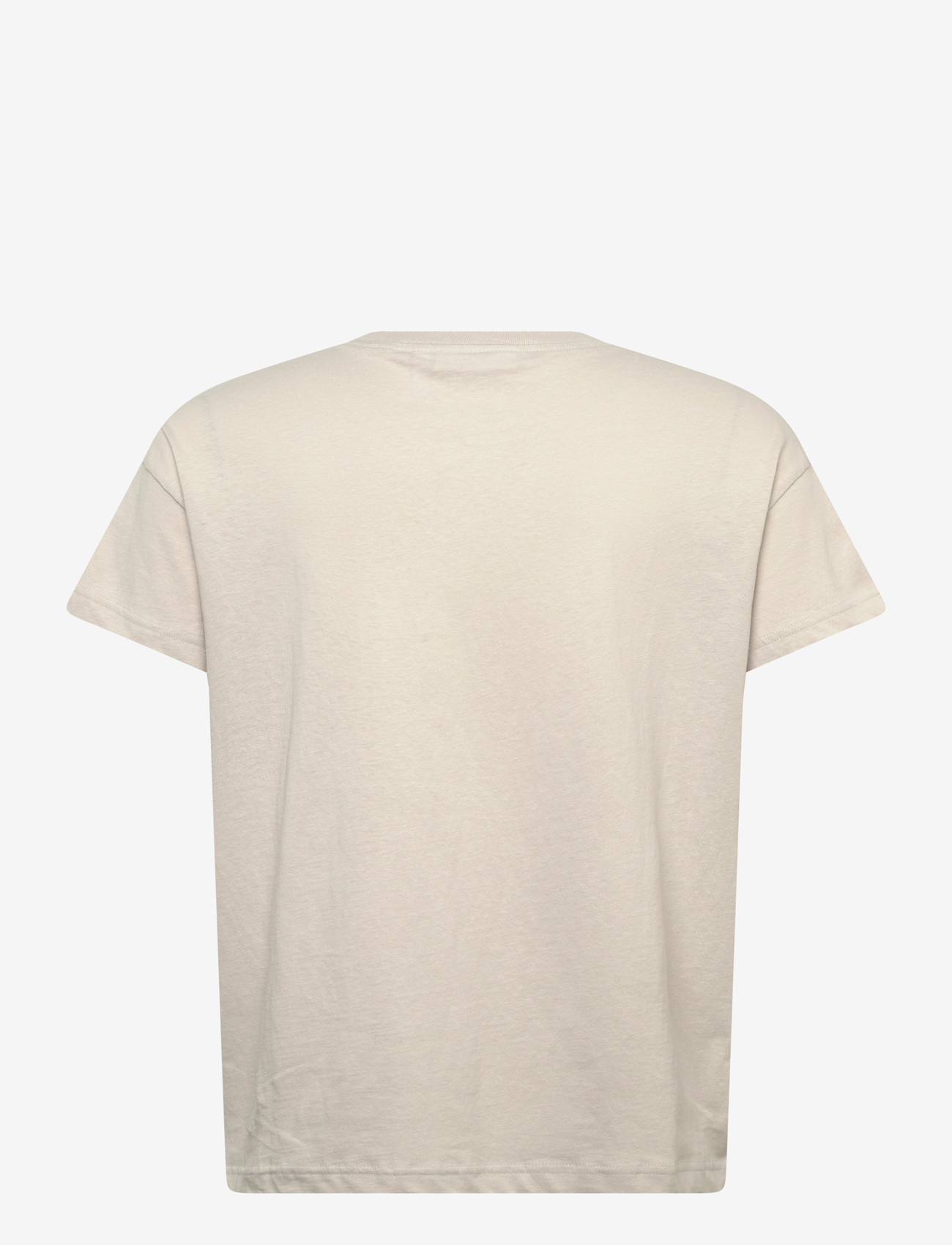Weekday - Cap-Sleeved Boxy Cotton T-shirt - kortærmede t-shirts - mole - 1