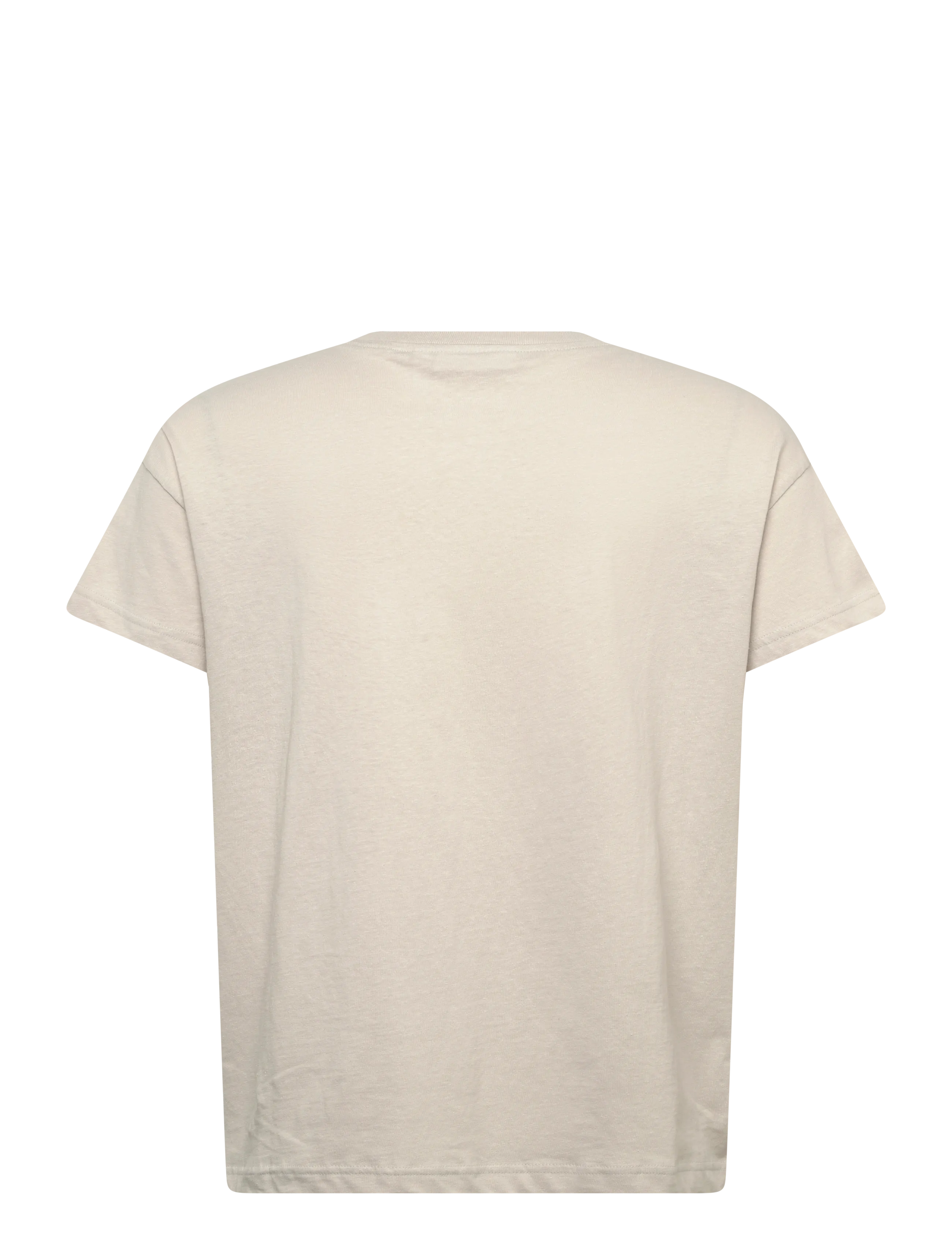 Weekday - Cap-Sleeved Boxy Cotton T-shirt - lühikeste varrukatega t-särgid - mole - 1
