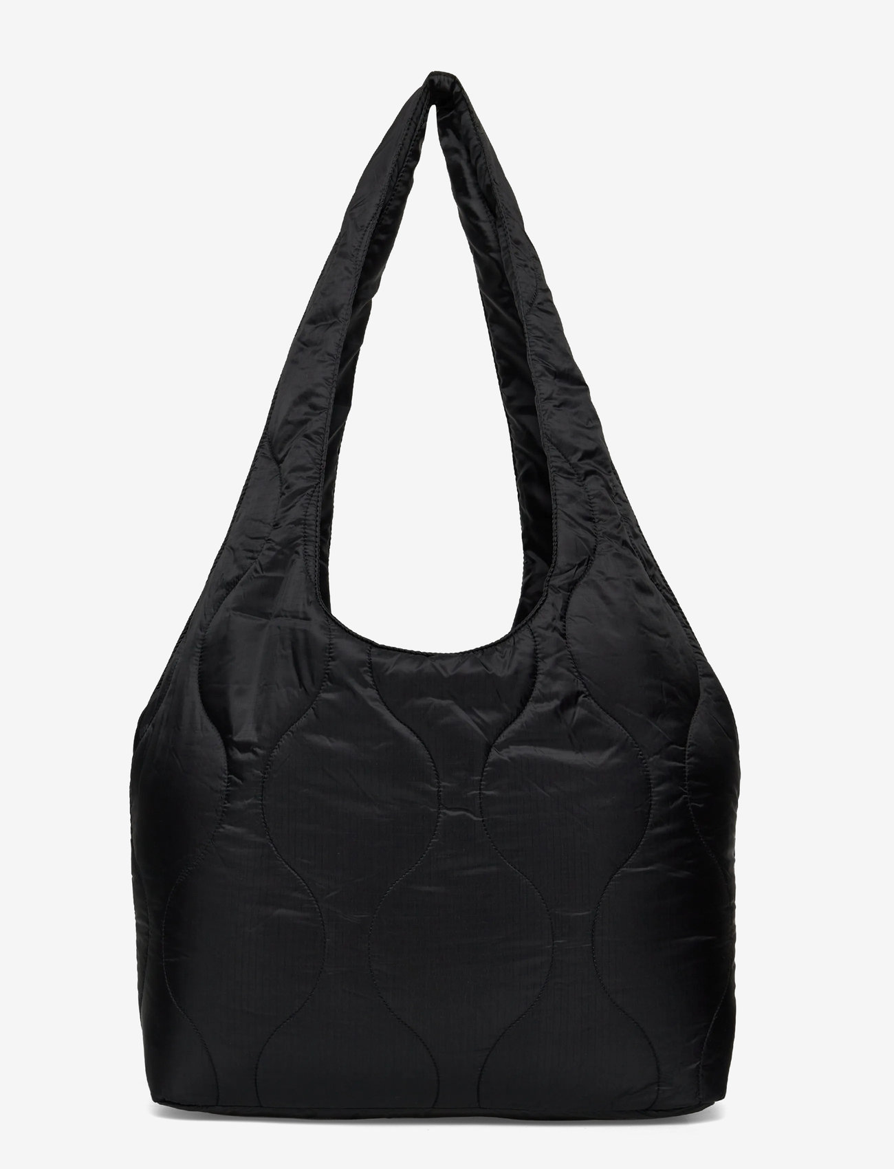 Weekday - Padded Nylon Tote Bag - tote bags - black dark - 1