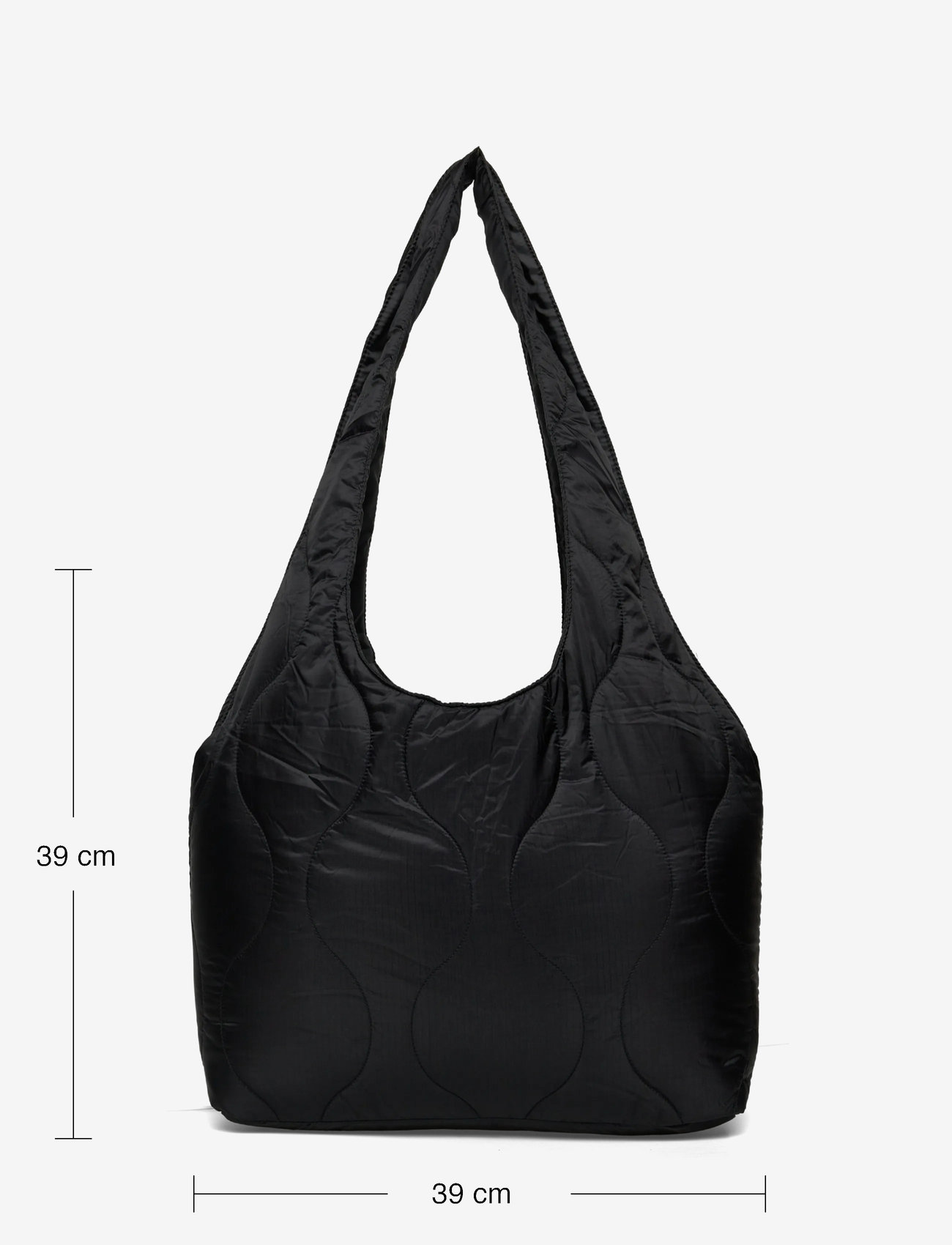 Weekday - Padded Nylon Tote Bag - tote bags - black dark - 3