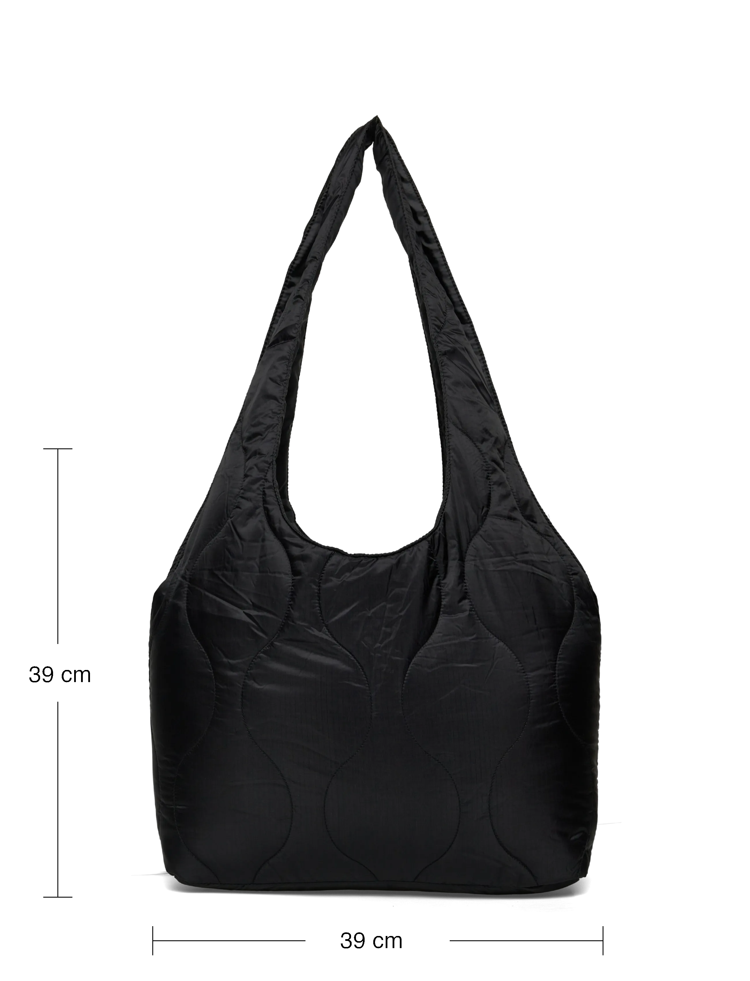 Weekday - Padded Nylon Tote Bag - tote bags - black dark - 3