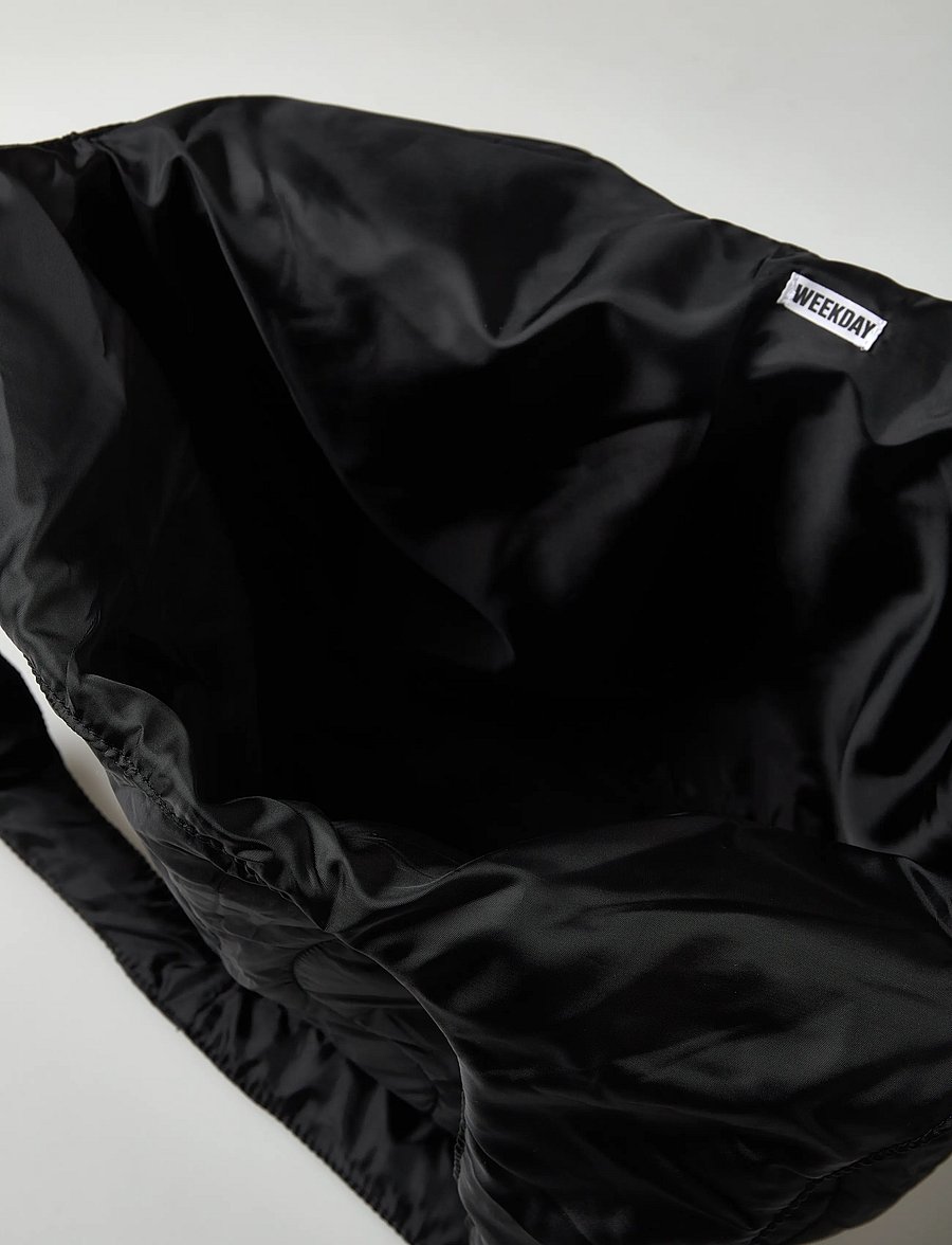Weekday - Padded Nylon Tote Bag - totes - black dark - 4