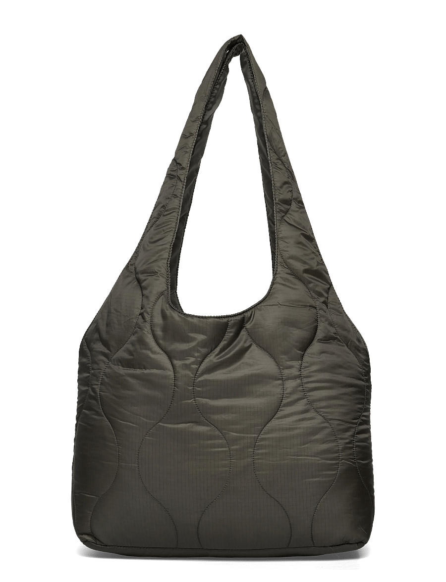 Weekday - Padded Nylon Tote Bag - tote bags - khaki mole - 0