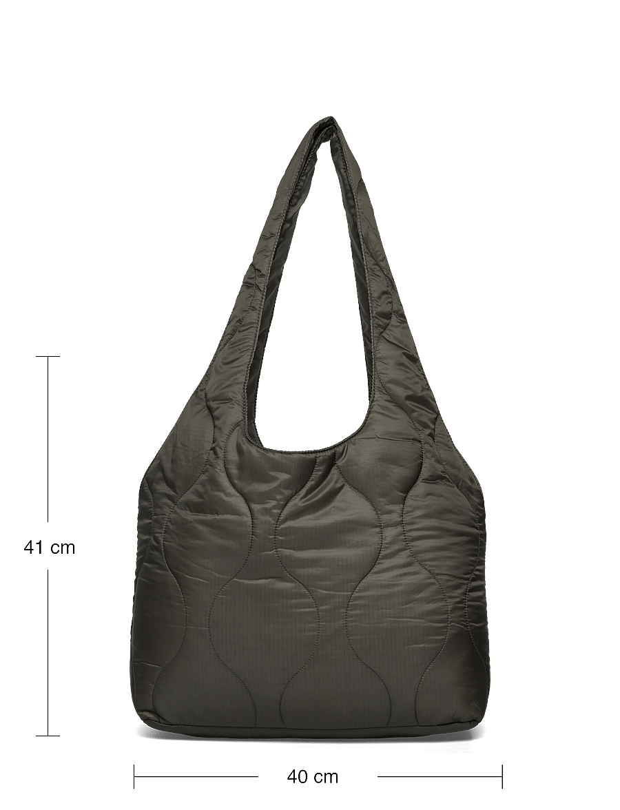 Weekday - Padded Nylon Tote Bag - tote bags - khaki mole - 3
