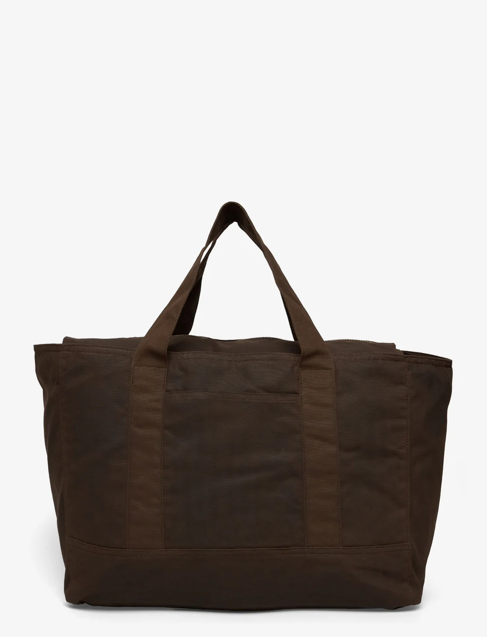 Weekday - Large Waxed Canvas bag - totes - dark brown - 0