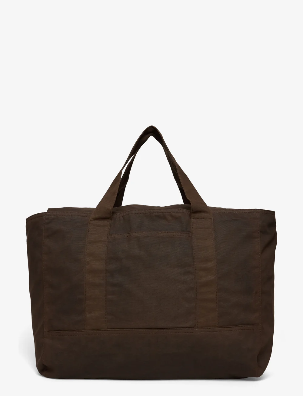 Weekday - Large Waxed Canvas bag - totes - dark brown - 1
