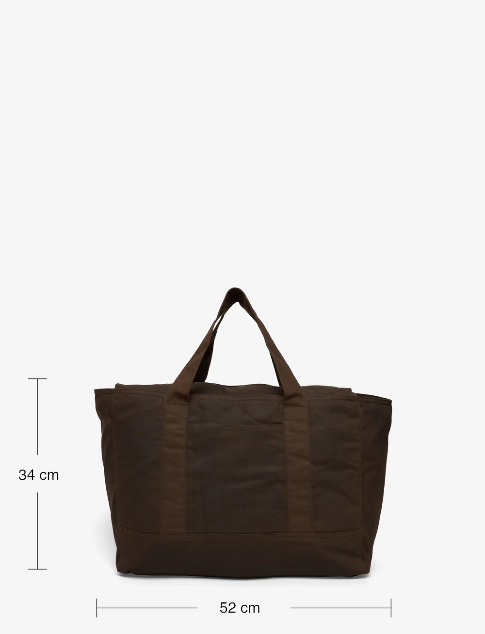 Weekday - Large Waxed Canvas bag - totes - dark brown - 3