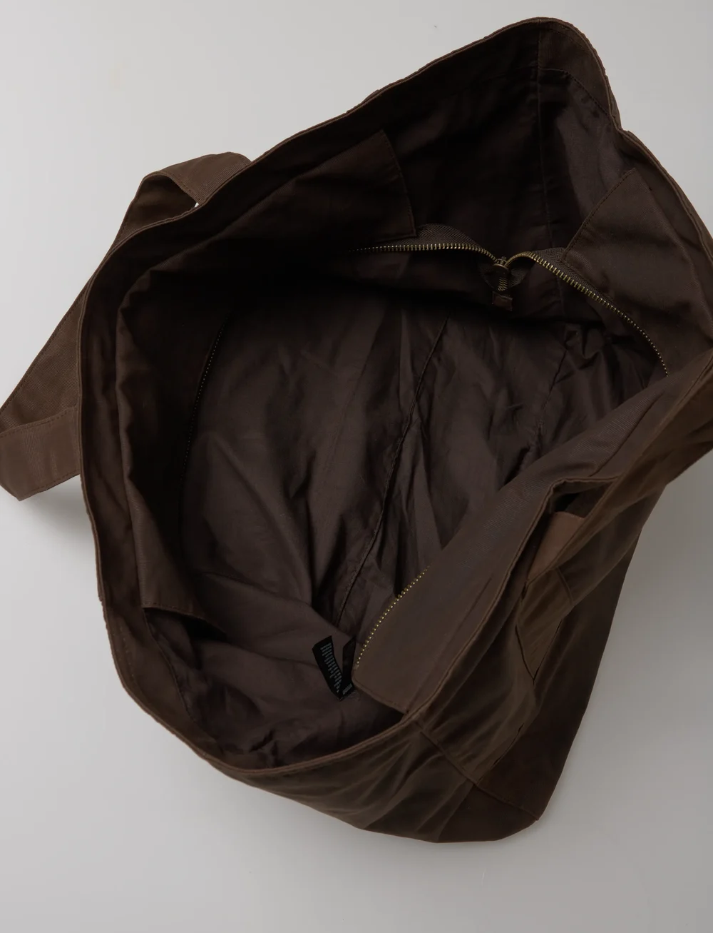 Weekday - Large Waxed Canvas bag - totes - dark brown - 4