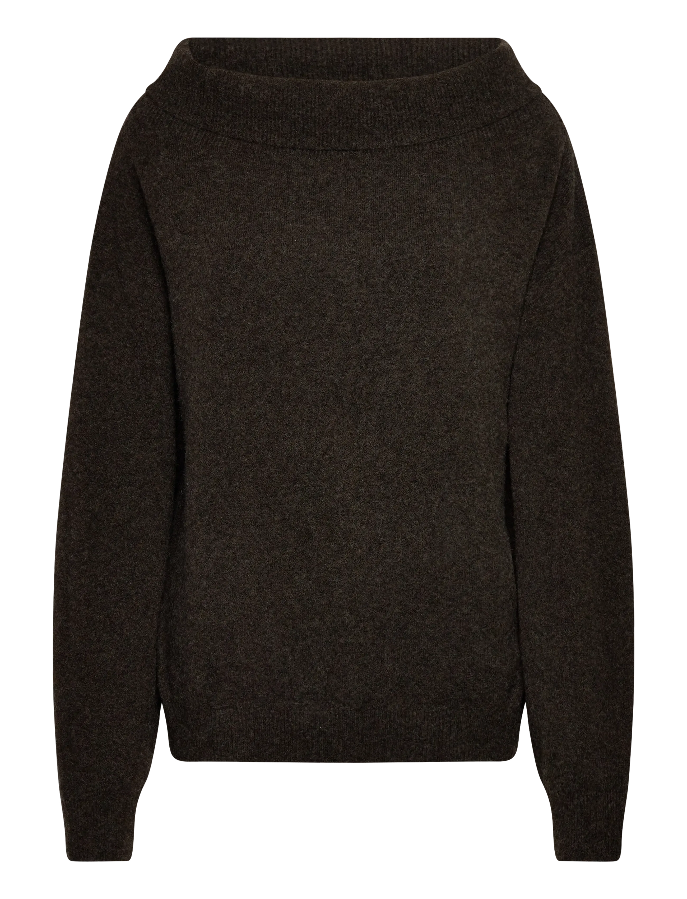 Weekday Off Shoulder Sweater, Kvinder, Off Shoulder Sweater, Brun, Str: XS