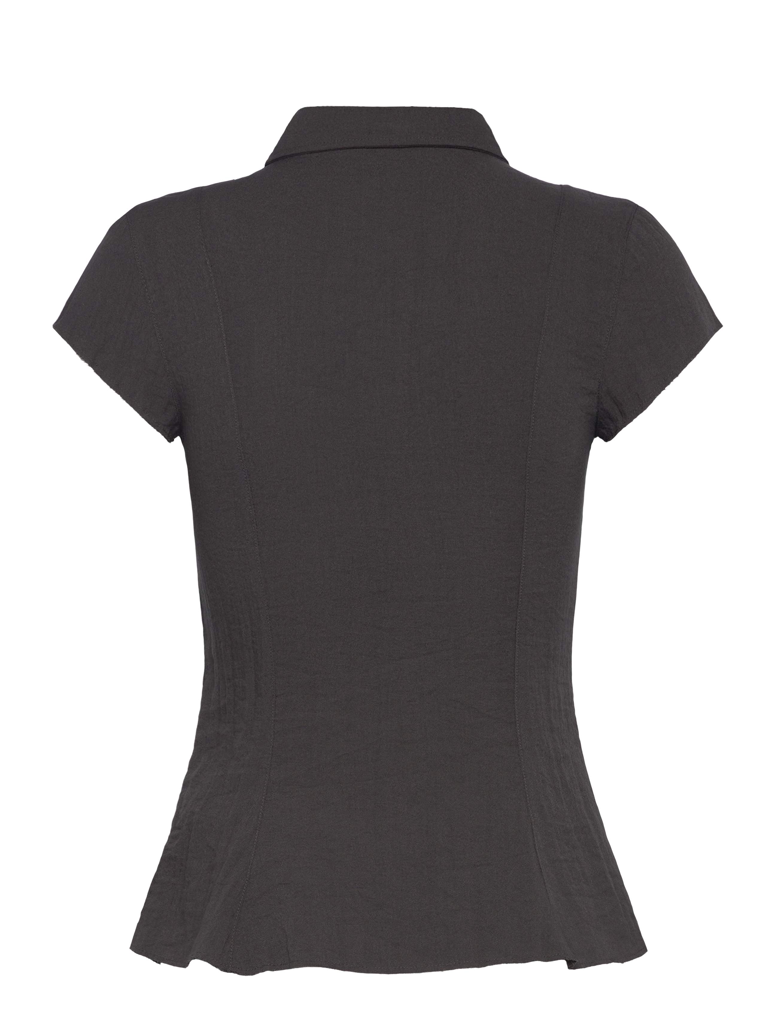 Weekday - Shirt Top - kortærmede skjorter - grey dark - 1