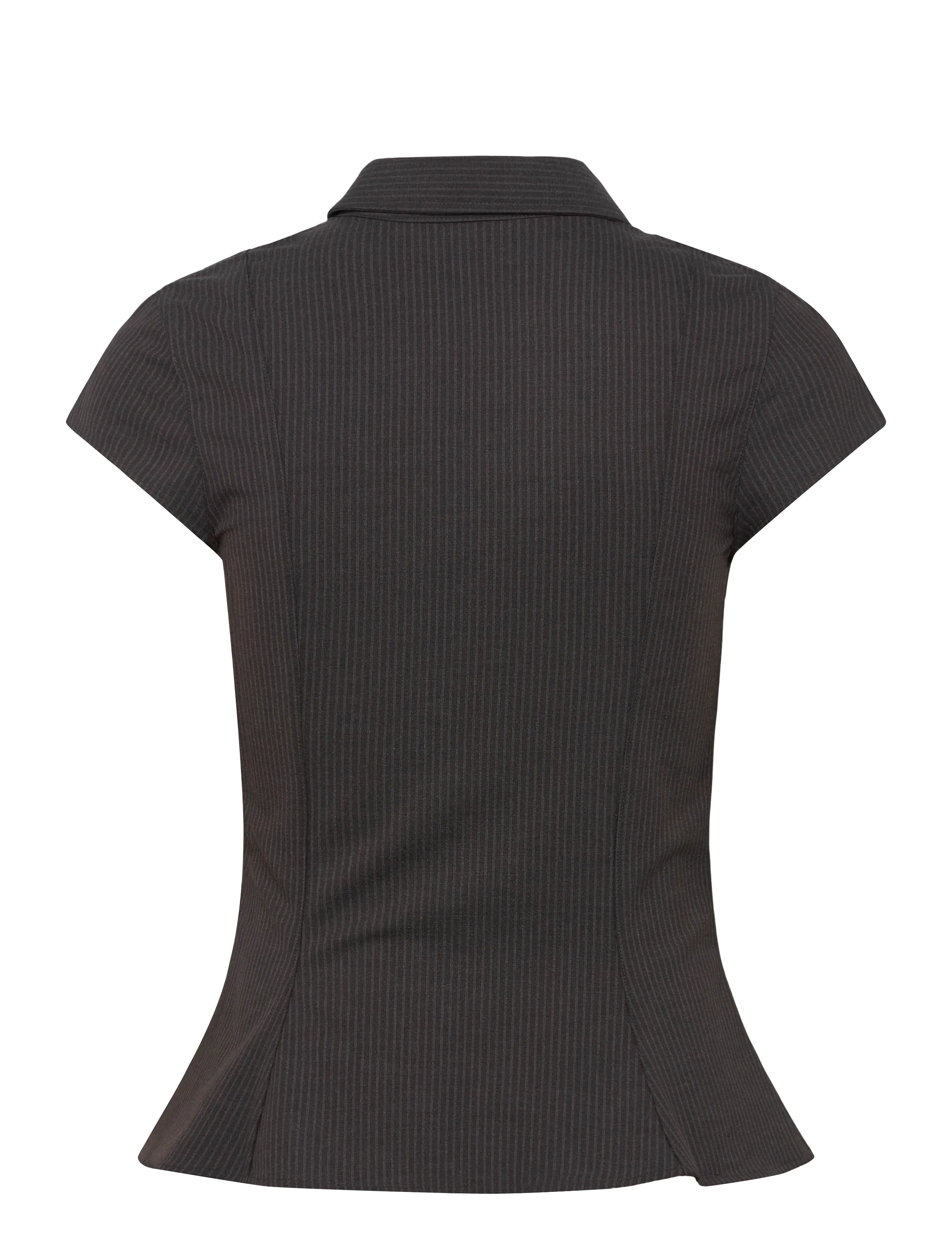 Weekday - Shirt Top - kortermede skjorter - grey melange dark - 1