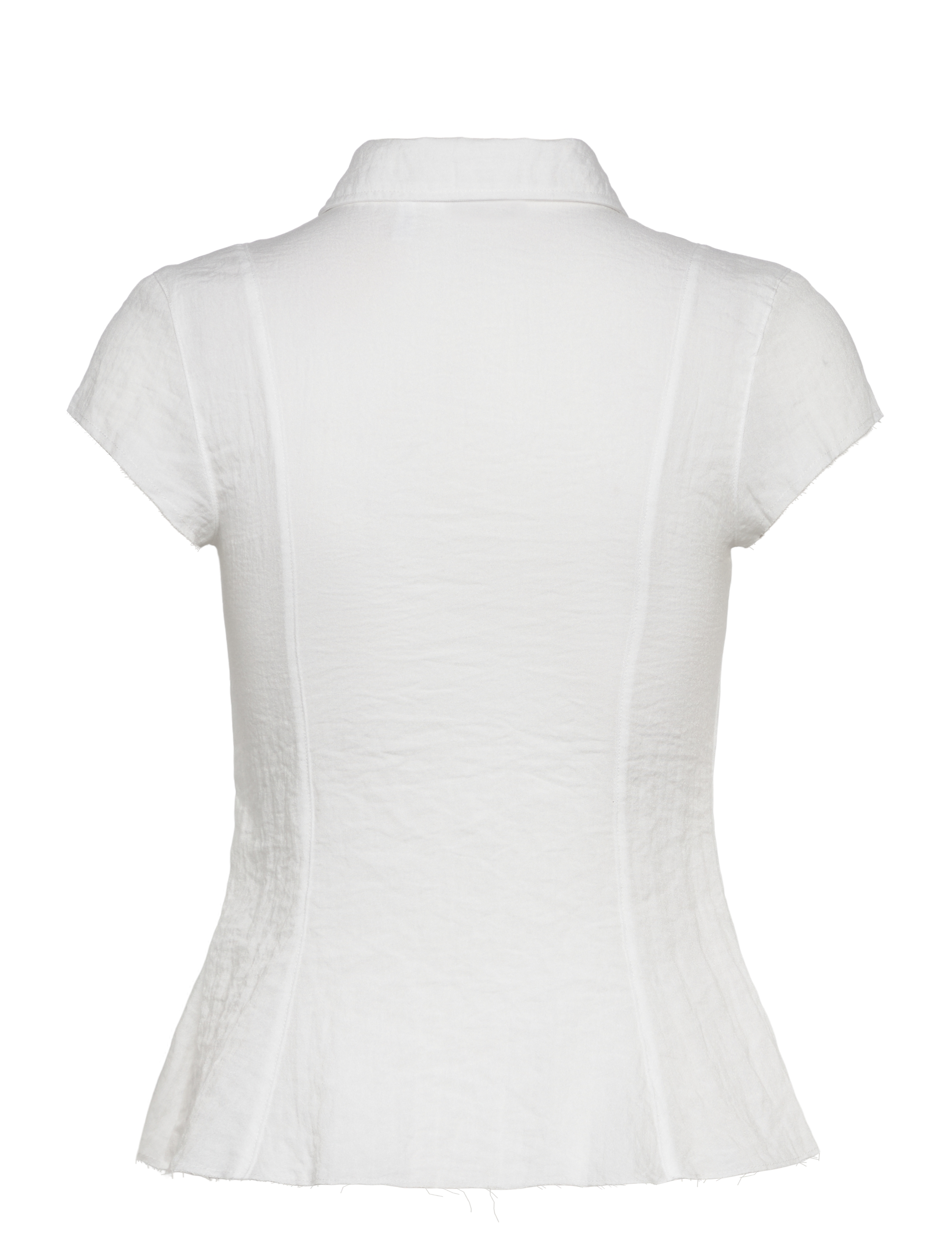 Weekday - Shirt Top - kortärmade skjortor - white - 1