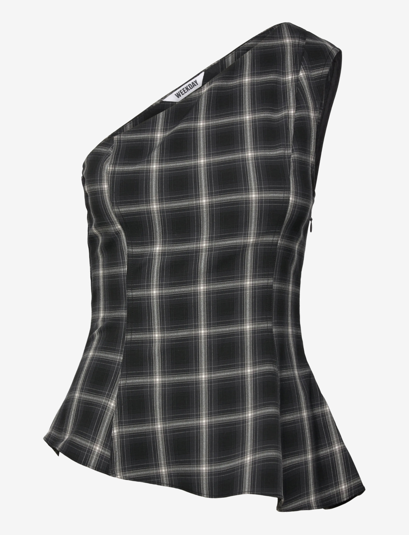 Weekday Asymmetric One-shoulder Fitted Top (WEE1296921) Sleeveless tops 