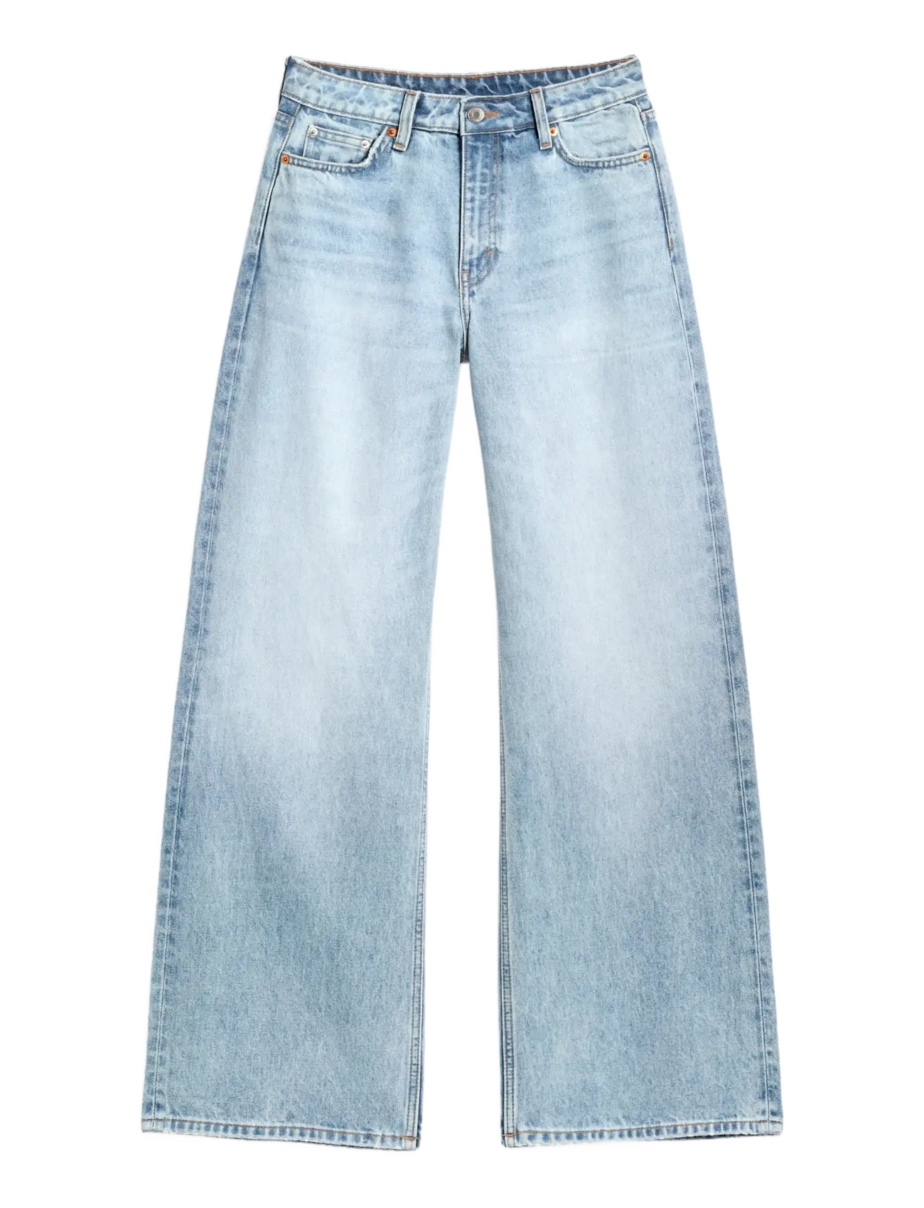 Weekday - Paz Mid Rise Wide Jeans - wide leg jeans - trot blue - 1