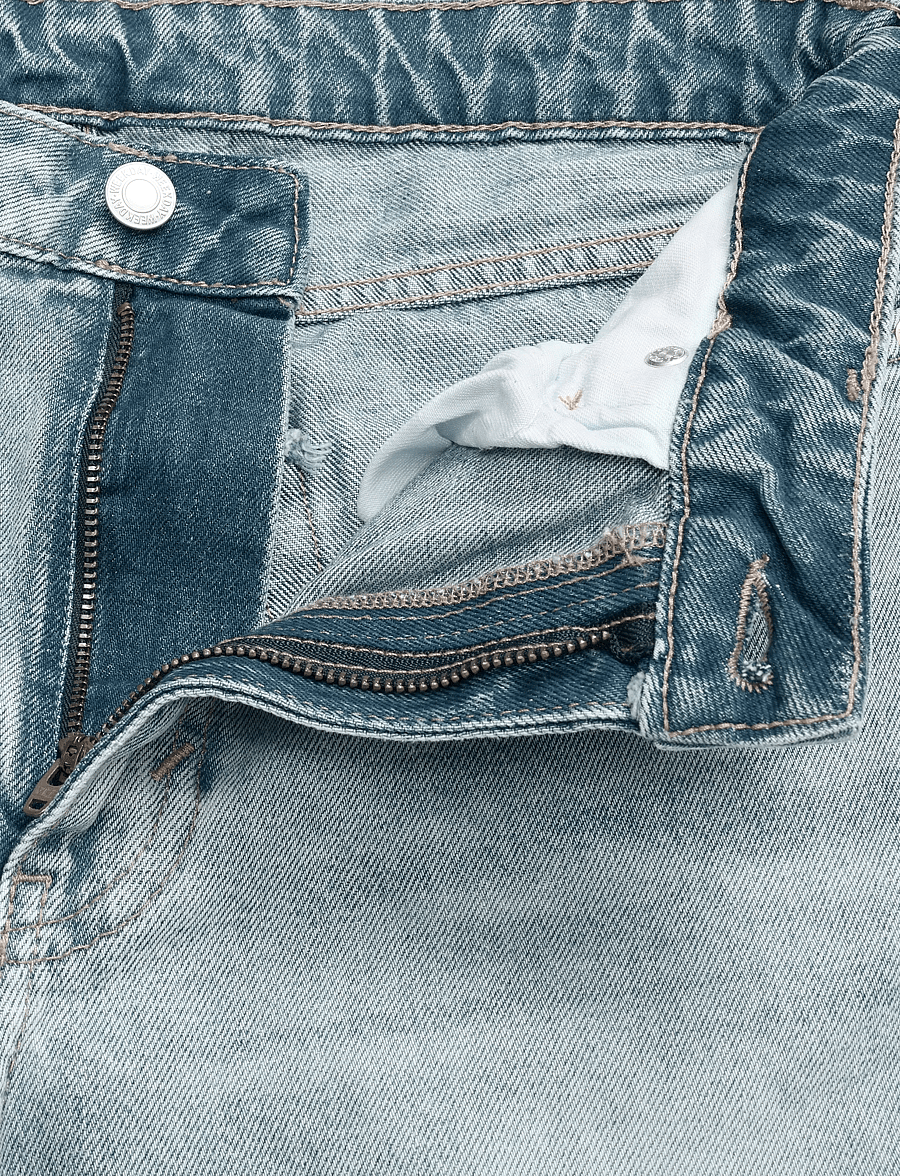 Weekday - Paz Mid Rise Wide Jeans - laia säärega teksad - trot blue - 3