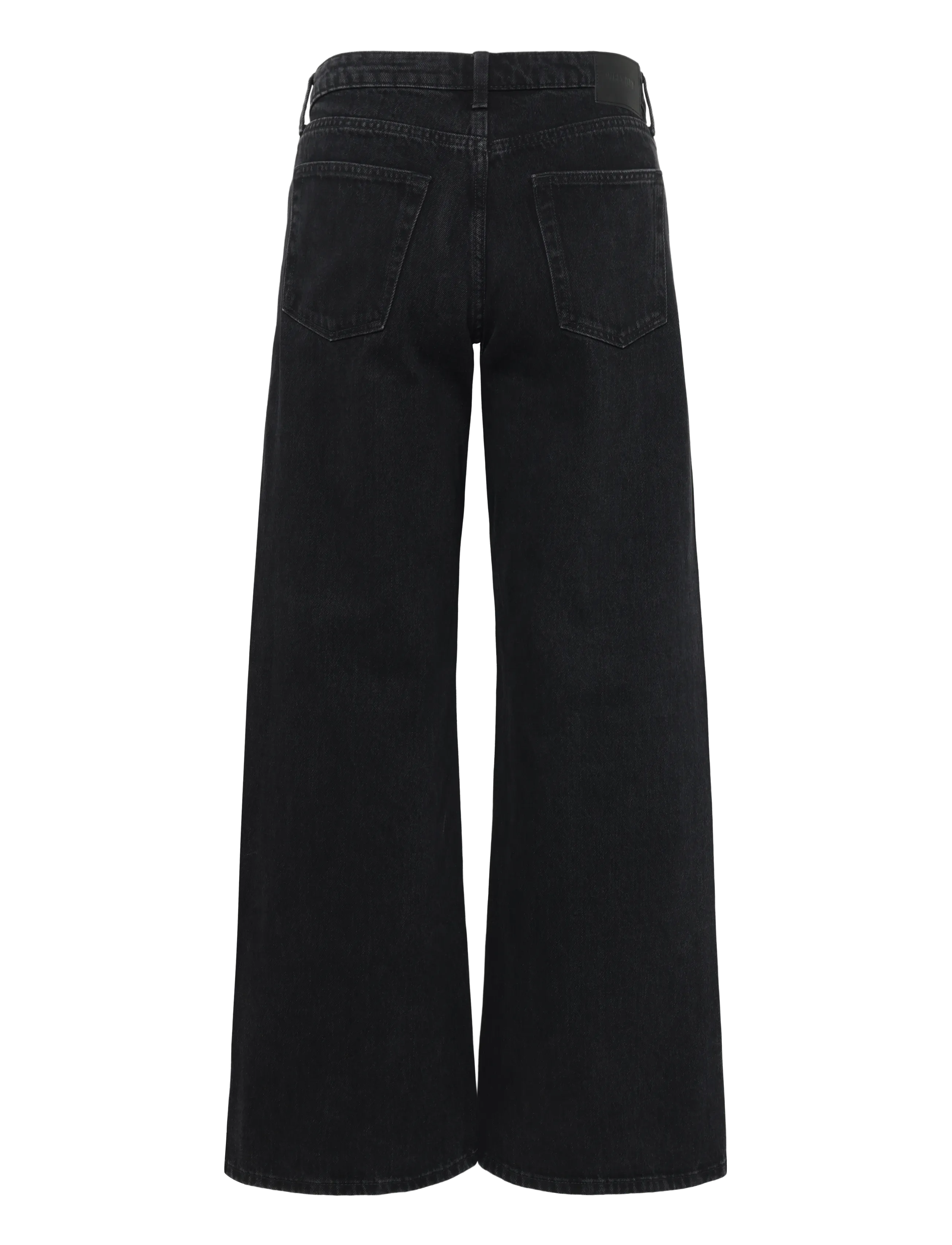 Weekday - Paz Mid Rise Wide Jeans - vida jeans - tuned black - 1