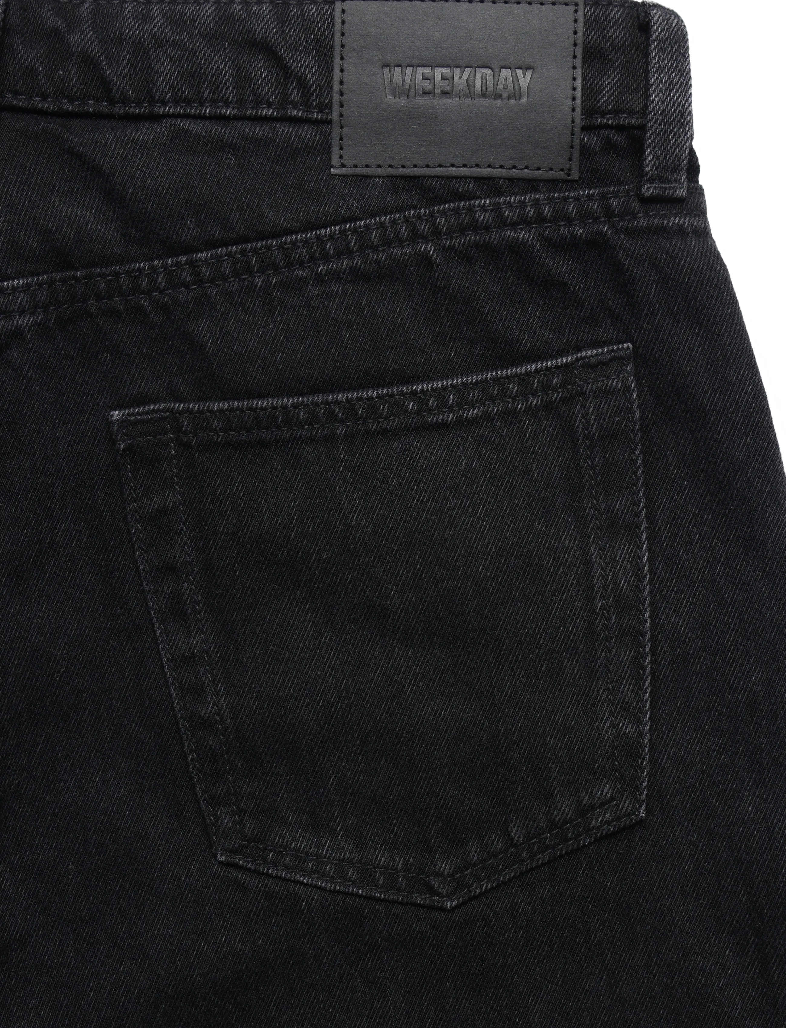 Weekday - Paz Mid Rise Wide Jeans - vida jeans - tuned black - 2