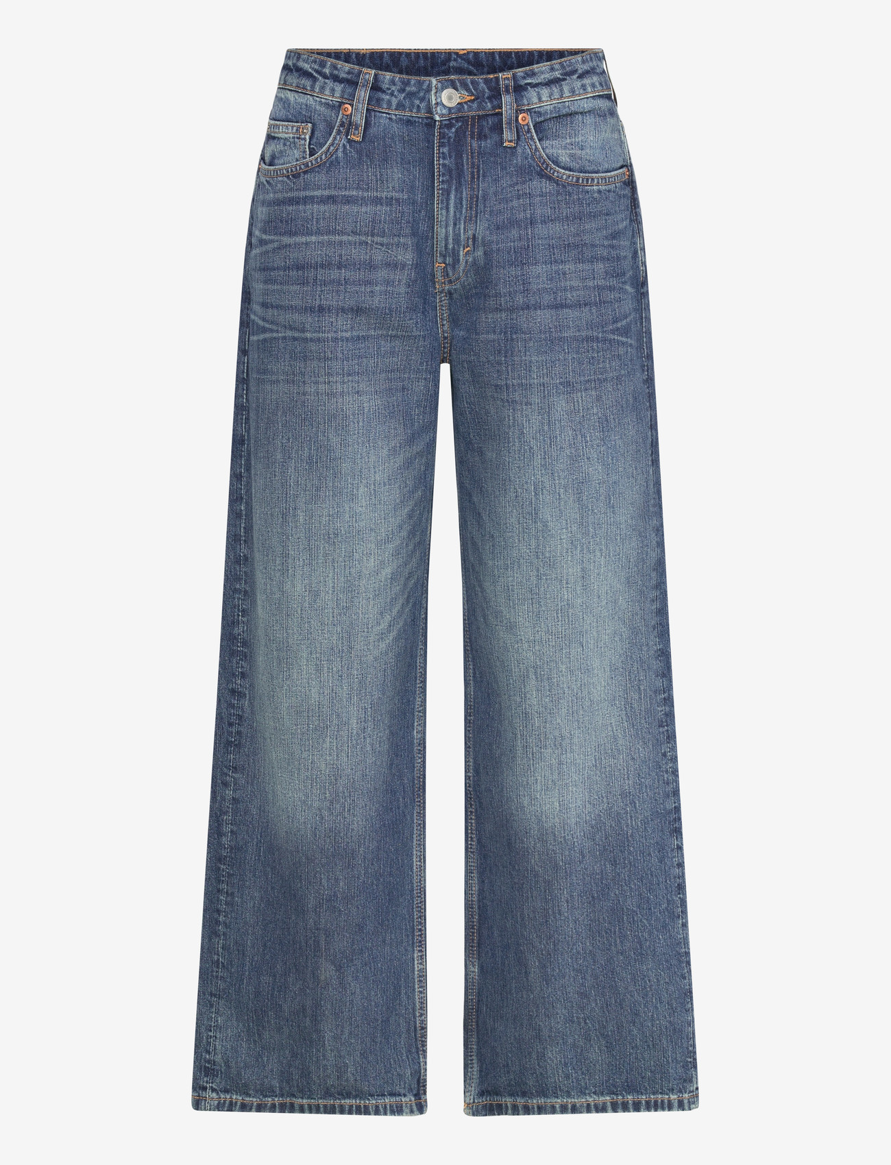 Weekday - Missy Low Rise Loose Straight Leg Jeans - hosen mit weitem bein - blue hymn - 0