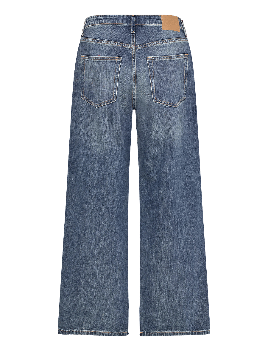 Weekday - Missy Low Rise Loose Straight Jeans - brede jeans - blue hymn - 1