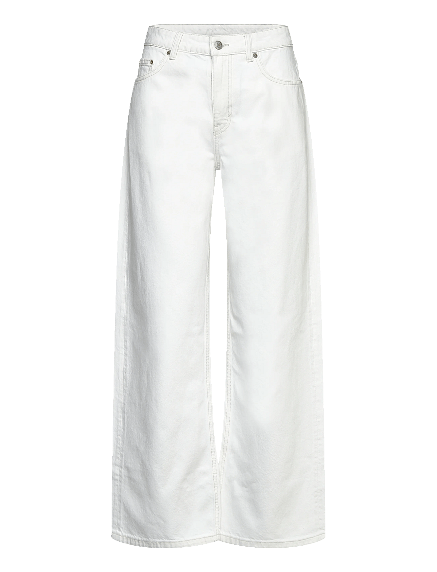 Weekday - Missy Low Rise Loose Straight Jeans - brede jeans - dirty white - 1