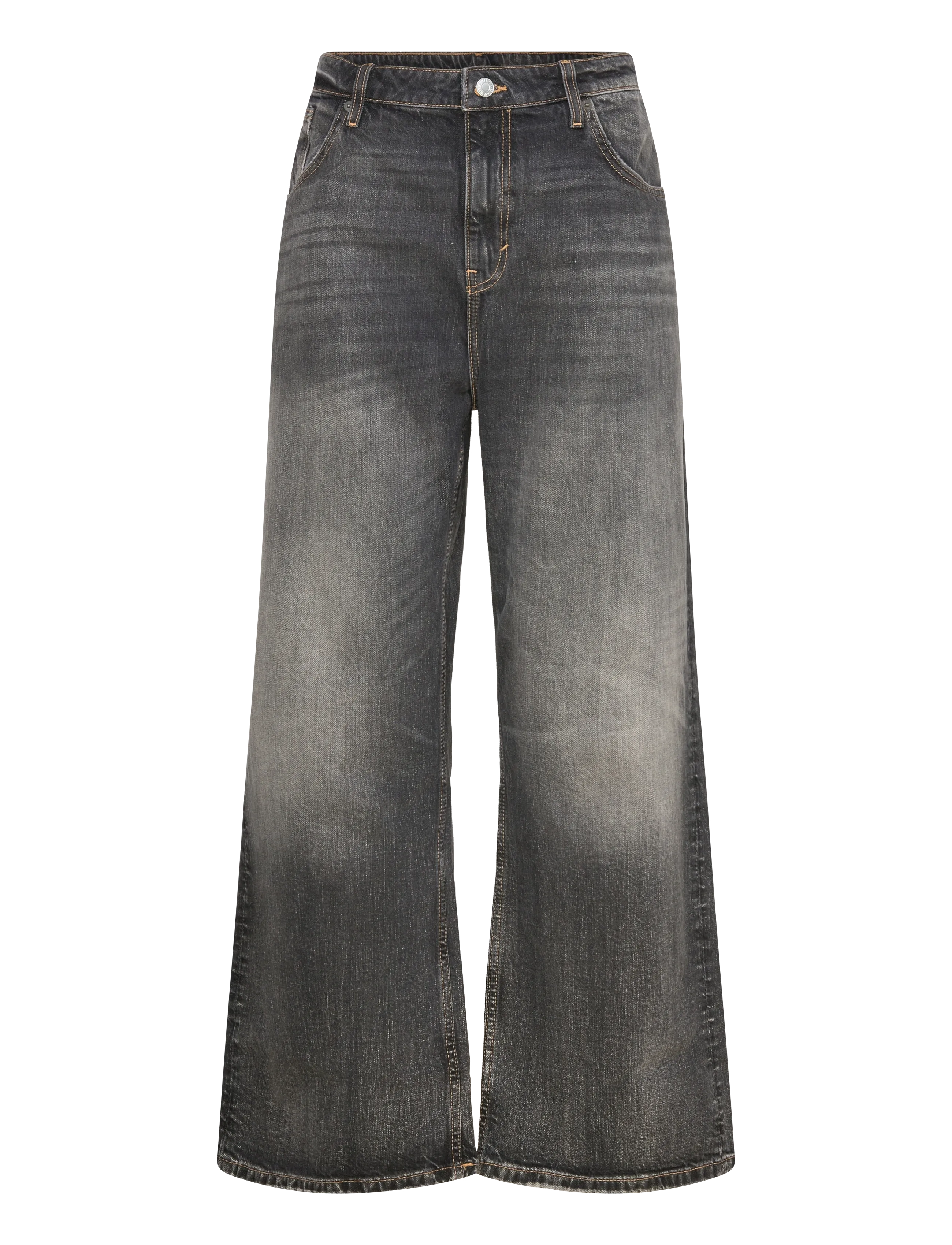 Weekday Missy Low Rise Loose Straight Leg Jeans - Jeans - DUSKY BLACK / black