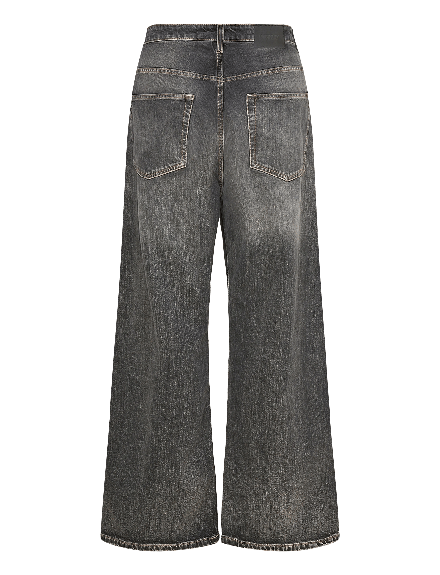 Weekday - Missy Low Rise Loose Straight Leg Jeans - brede jeans - dusky black - 1