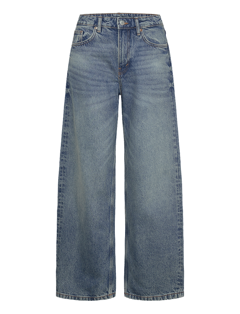 Weekday - Missy Low Rise Loose Straight Leg Jeans - laia säärega teksad - mountain blue - 0
