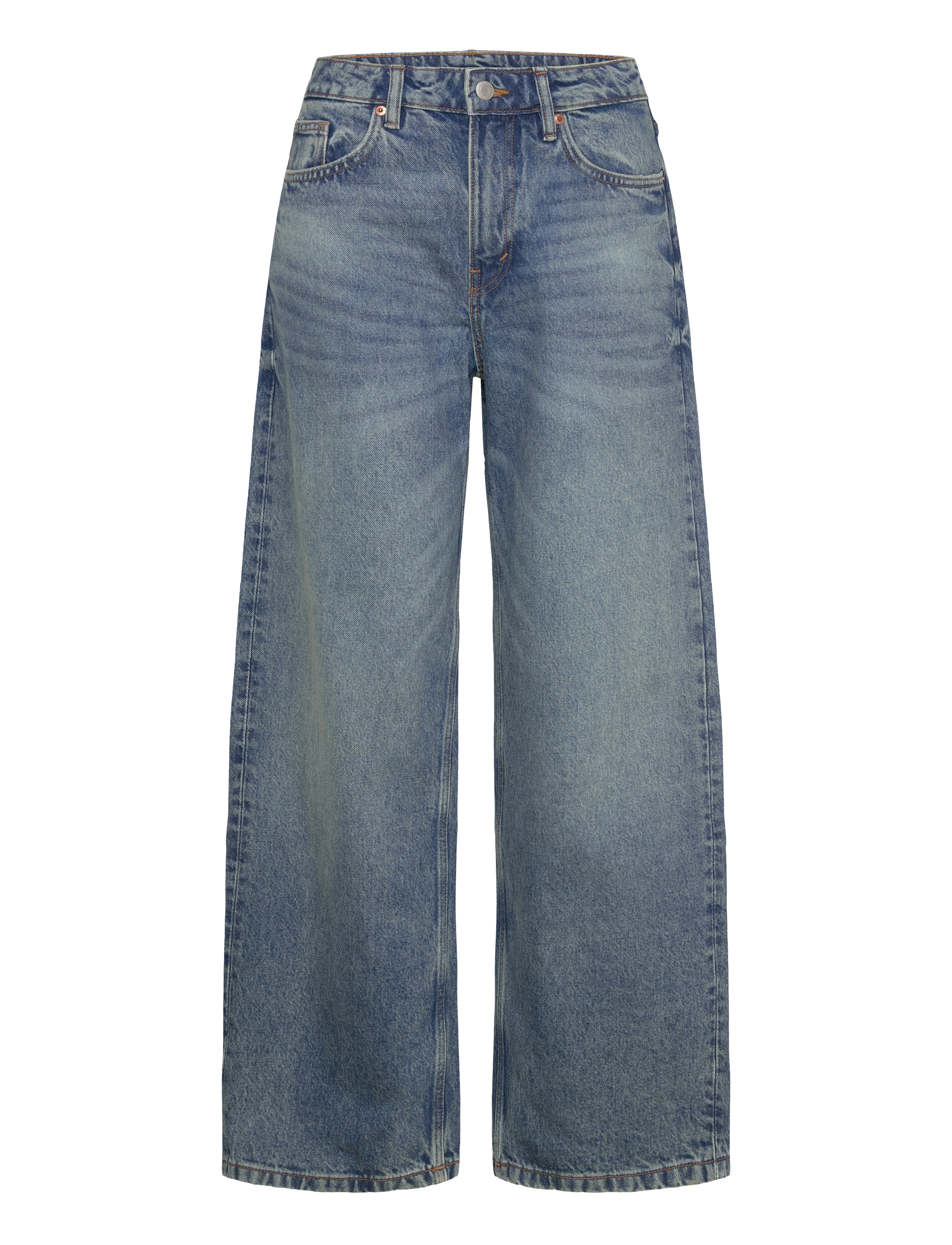 Weekday Missy Low Rise Loose Straight Leg Jeans - Jeans - MOUNTAIN BLUE / blue