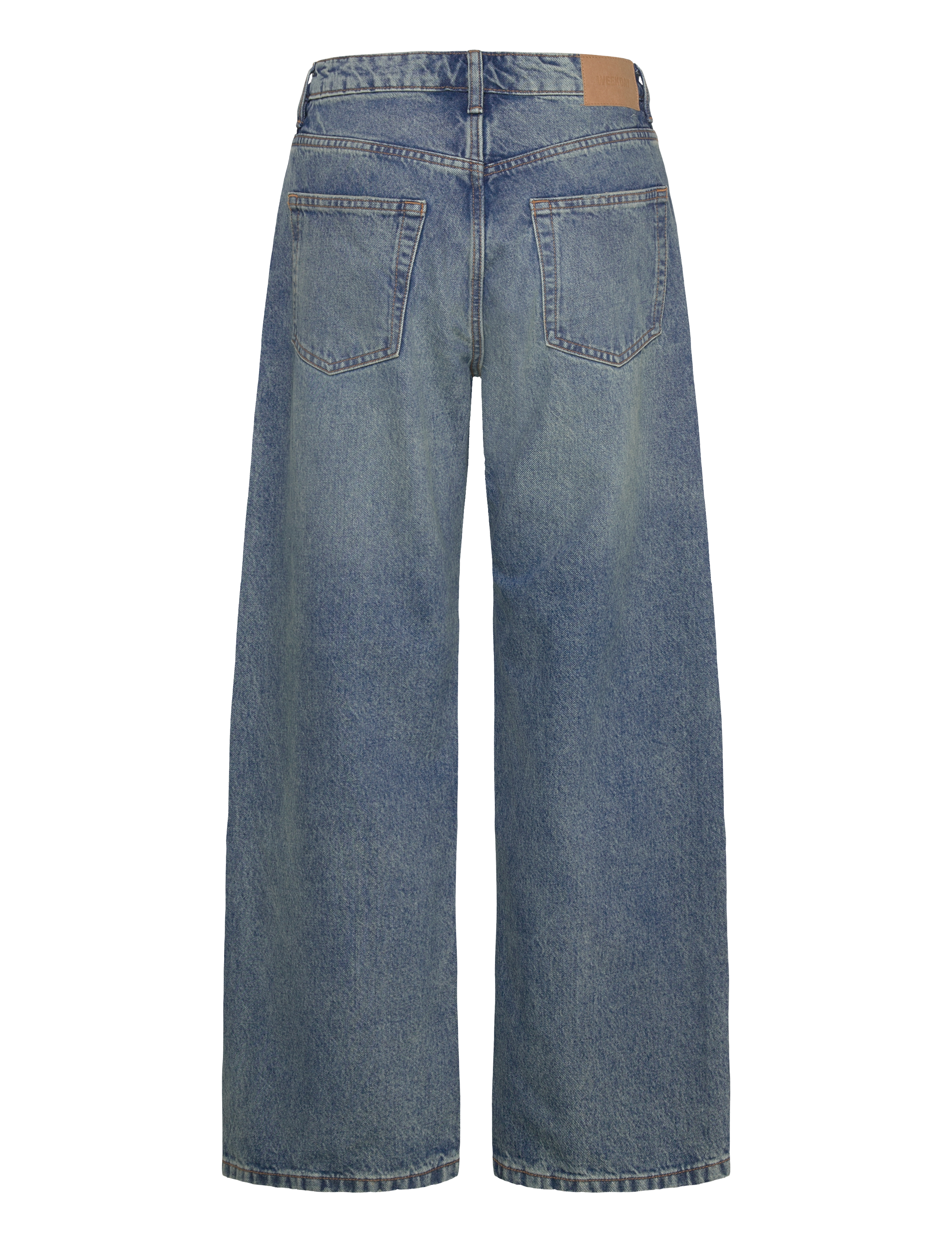 Weekday - Missy Low Rise Loose Straight Leg Jeans - brede jeans - mountain blue - 1