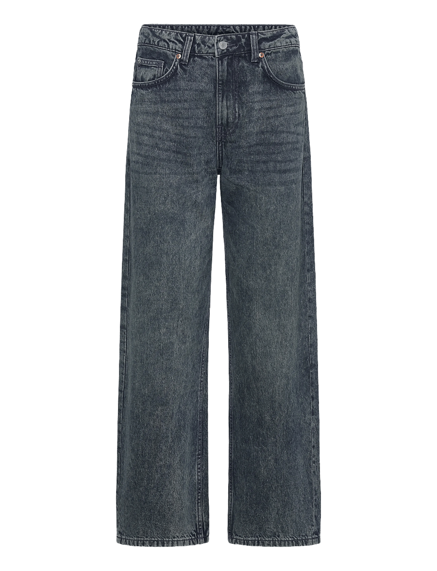 Weekday - Missy Low Rise Loose Straight Jeans - brede jeans - pandora blue - 0
