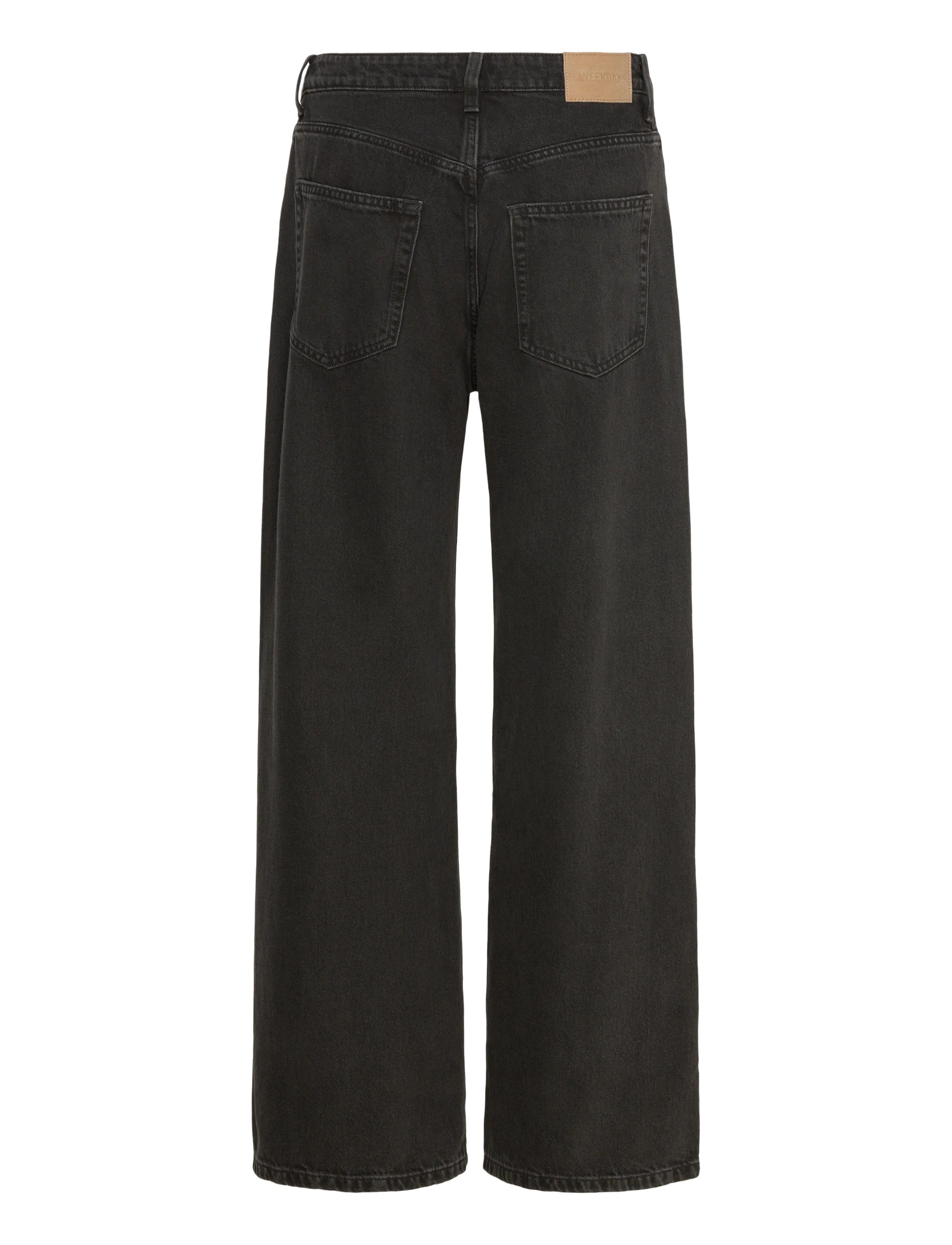 Weekday - Missy Low Rise Loose Straight Leg Jeans - vida jeans - tuned black - 2