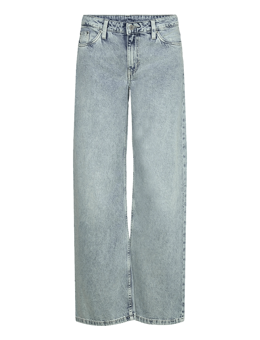 Weekday - Imoo Low Rise Loose Wide Leg Jeans - brede jeans - dream blue - 1