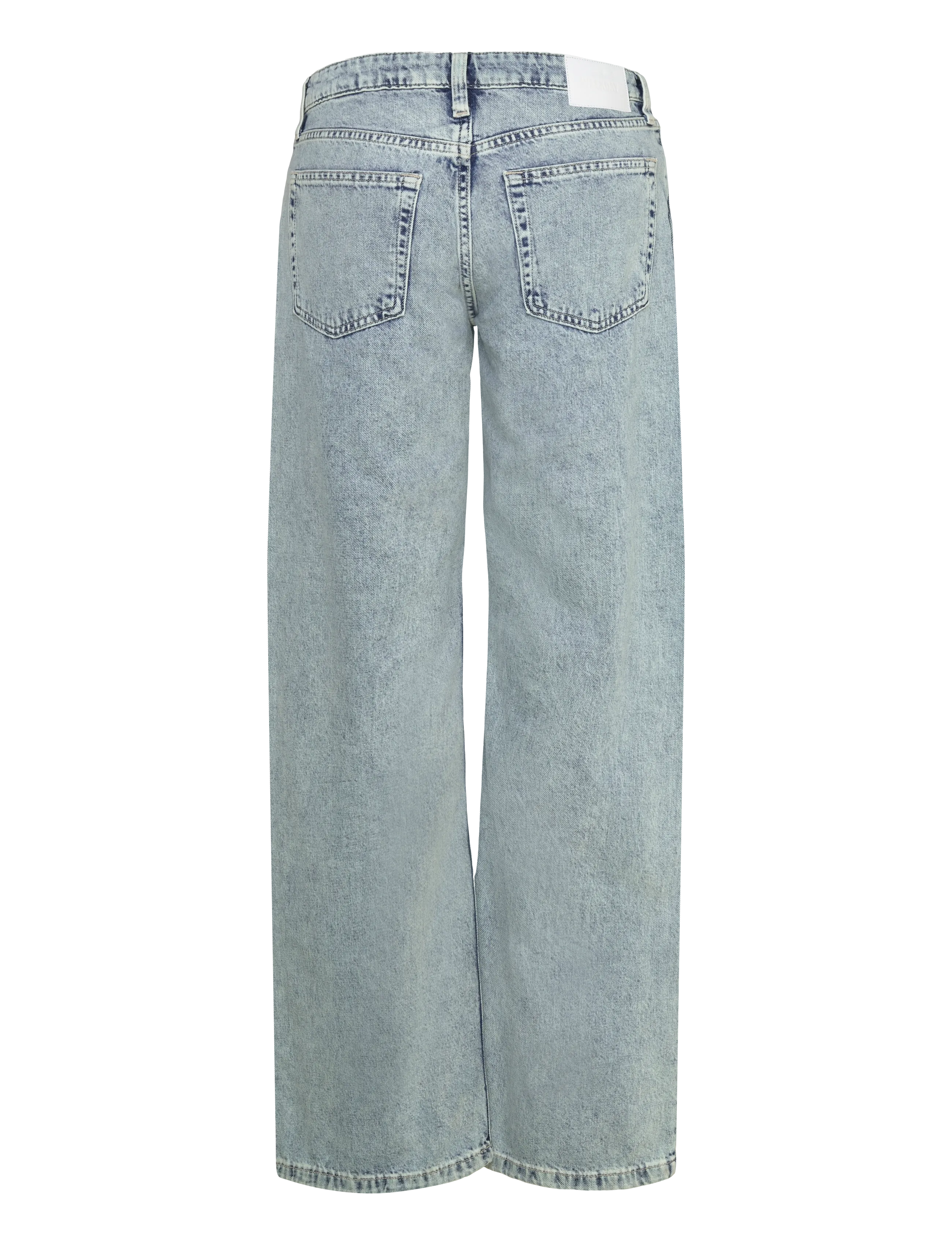 Weekday - Imoo Low Rise Loose Wide Leg Jeans - víðar gallabuxur - dream blue - 2